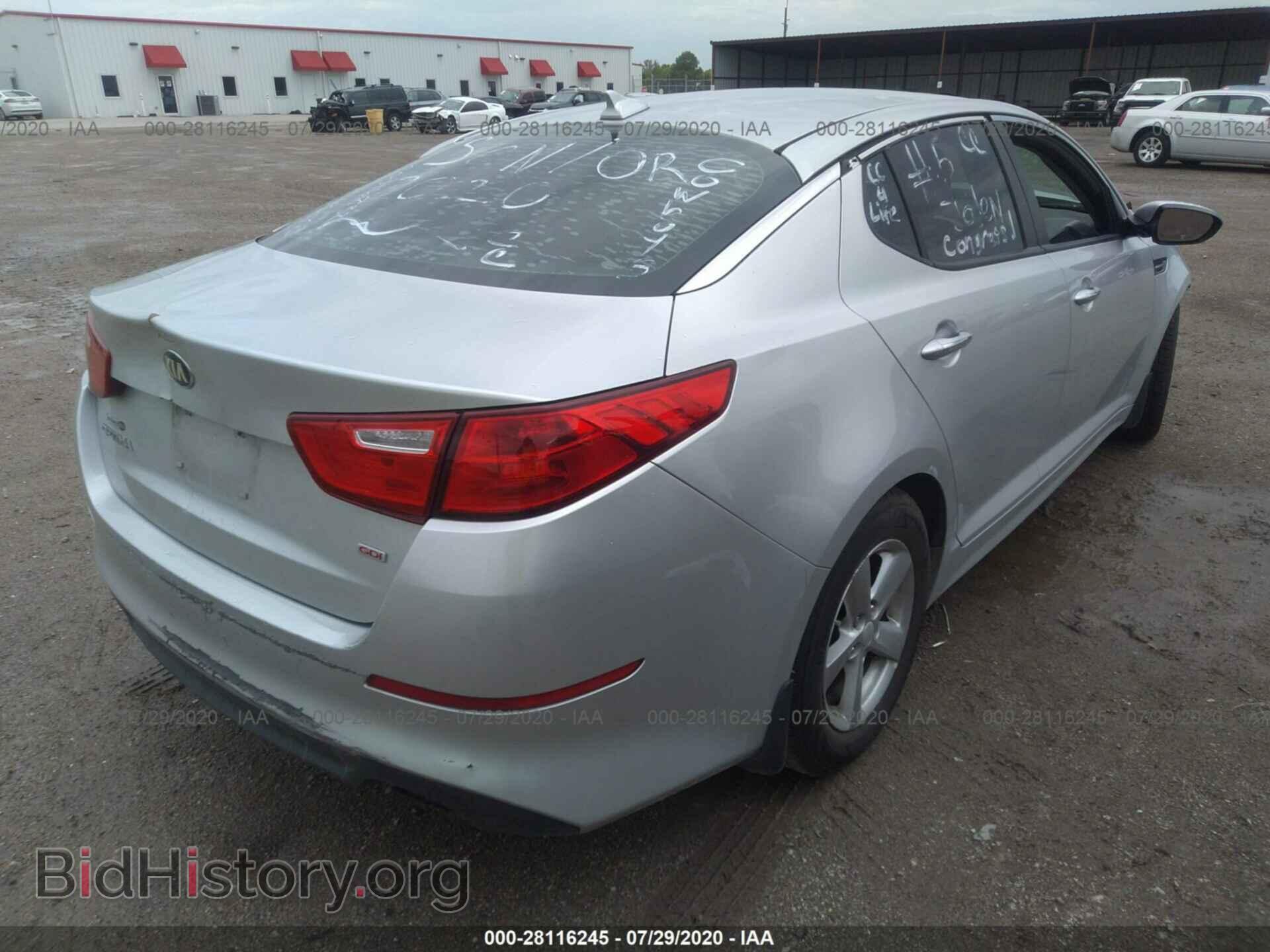 2015 KIA OPTIMA - VIN: 5XXGM4A75FG464396 - Фото 4