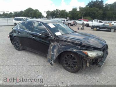 2016 Infiniti Q50 2.0T Premium, черный — VIN JN1CV7AP4GM202039, IAAI