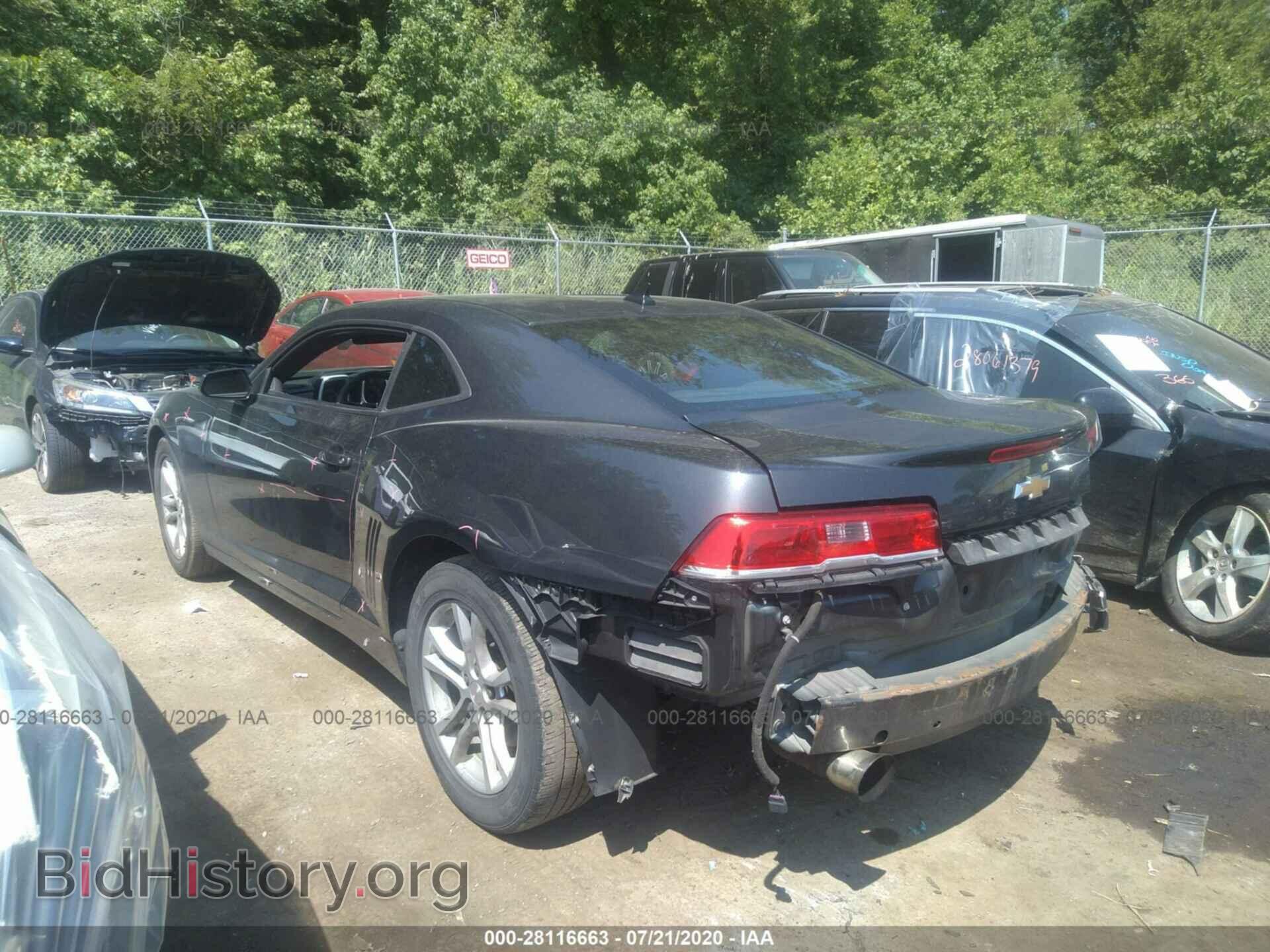 2014 CHEVROLET CAMARO - VIN: 2G1FA1E31E9152150 - Фото 3