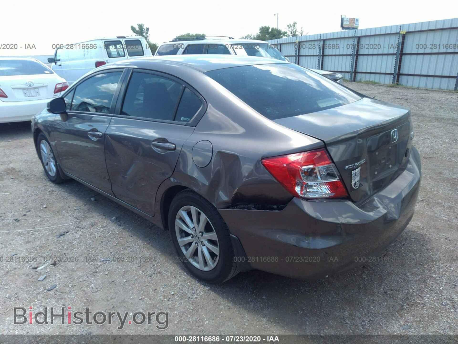 2012 HONDA CIVIC SDN - VIN: 2HGFB2F88CH510000 - Фото 3