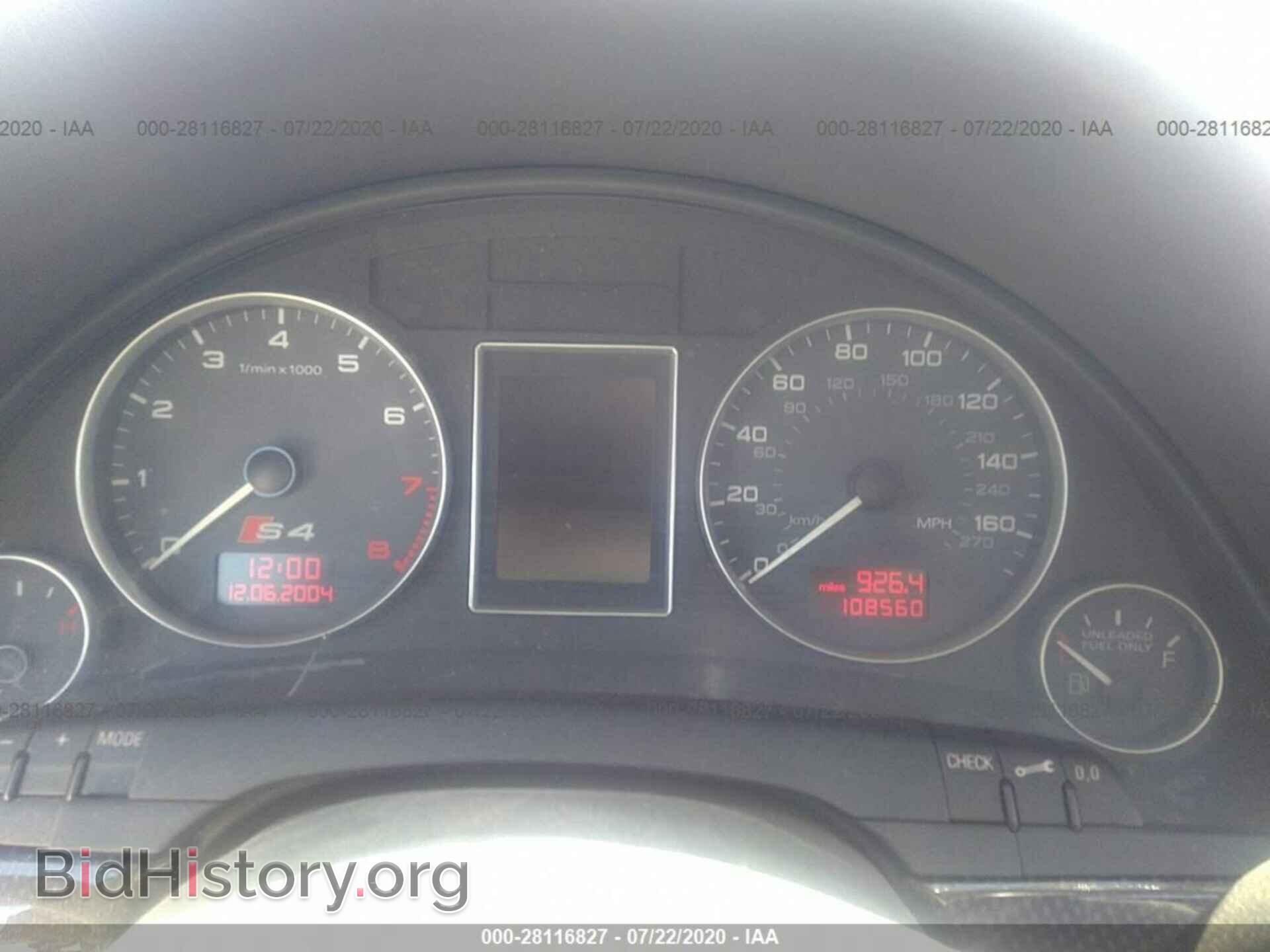 2005 AUDI S4 - VIN: WAUGL68E45A464433 - Photo 7