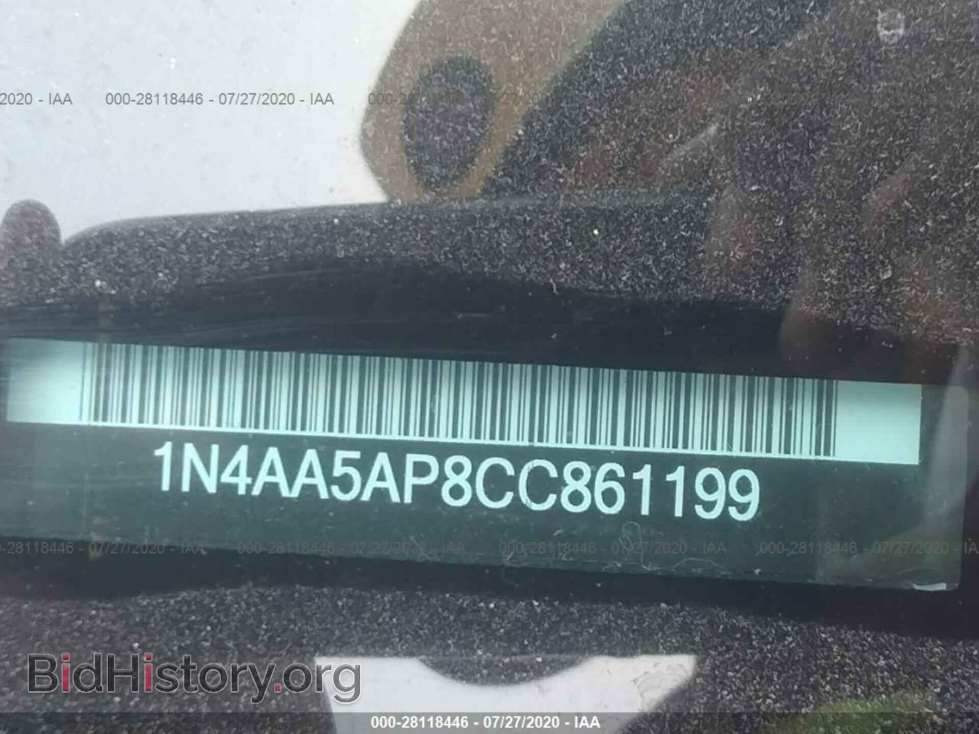 2012 NISSAN MAXIMA - VIN: 1N4AA5AP8CC861199 - Фото 9