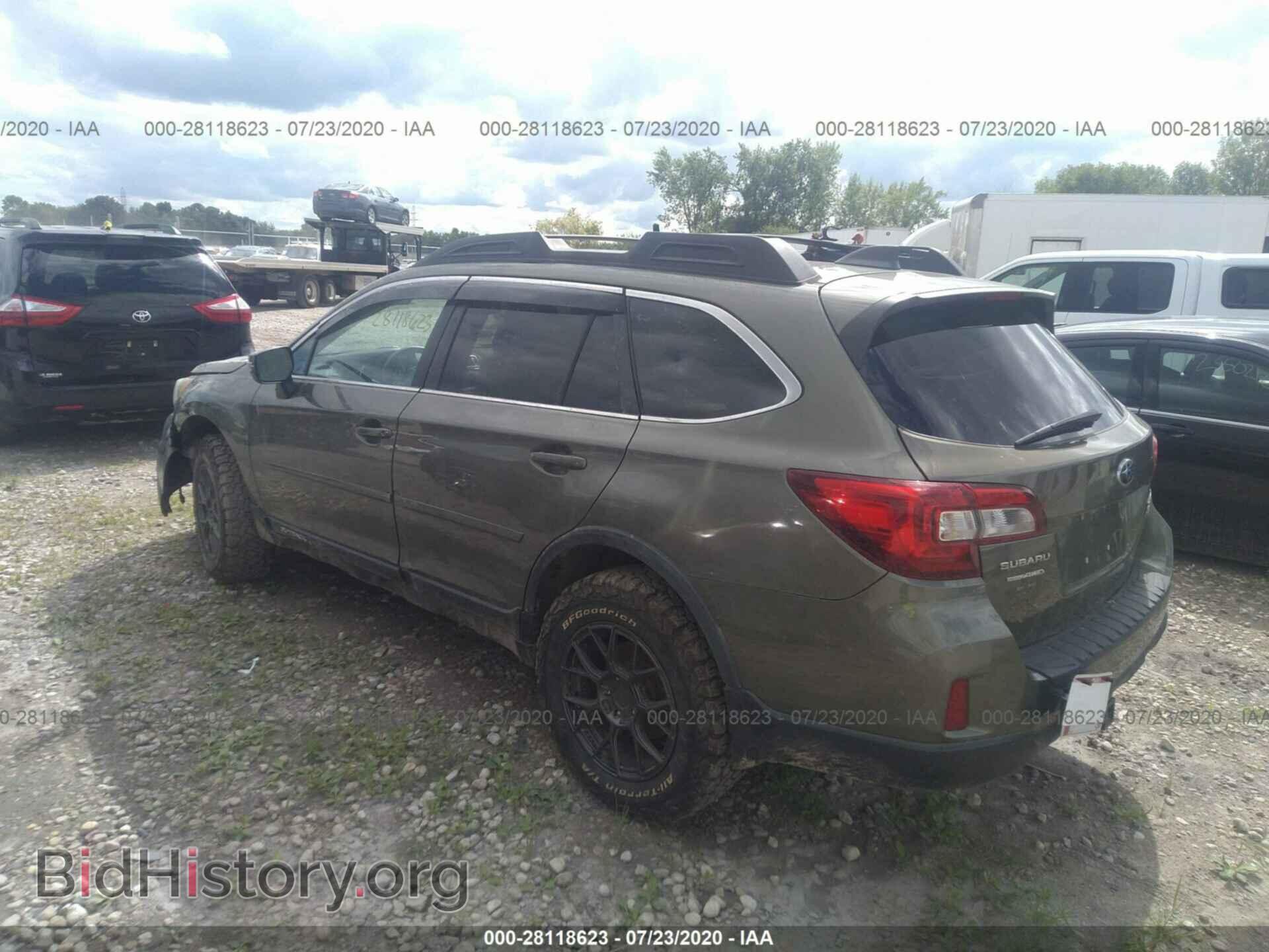 2016 SUBARU OUTBACK - VIN: 4S4BSENC2G3349264 - Фото 3