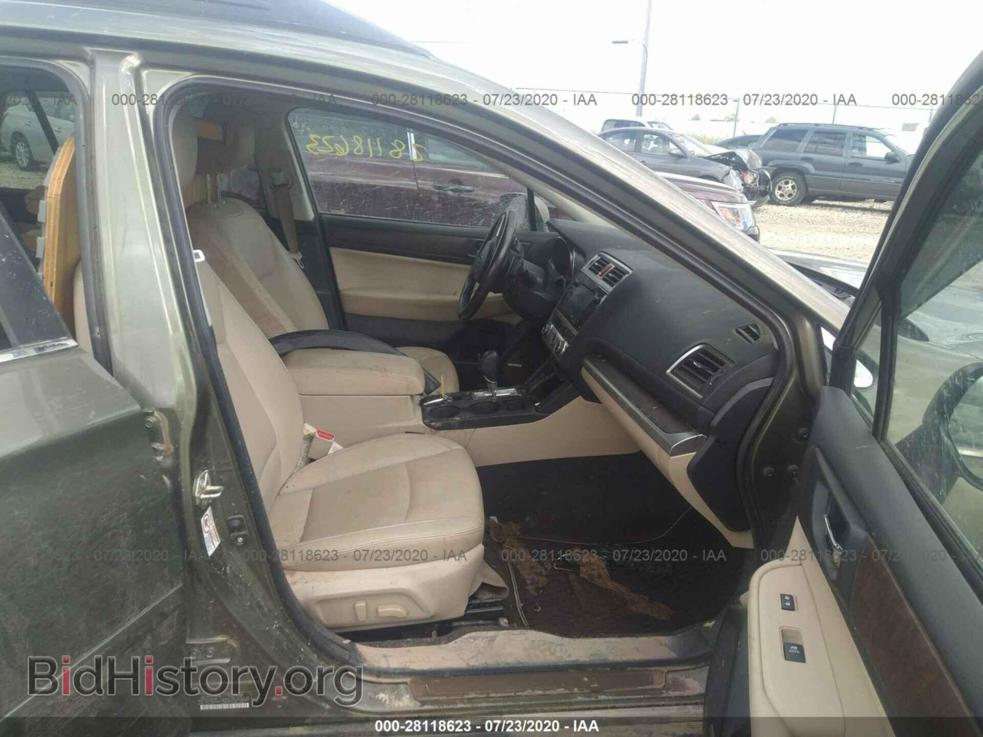 2016 SUBARU OUTBACK - VIN: 4S4BSENC2G3349264 - Фото 5
