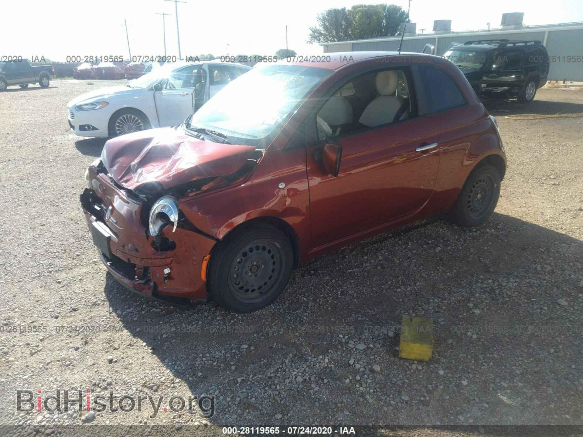 2013 FIAT 500 - VIN: 3C3CFFAR2DT605307 - Photo 2