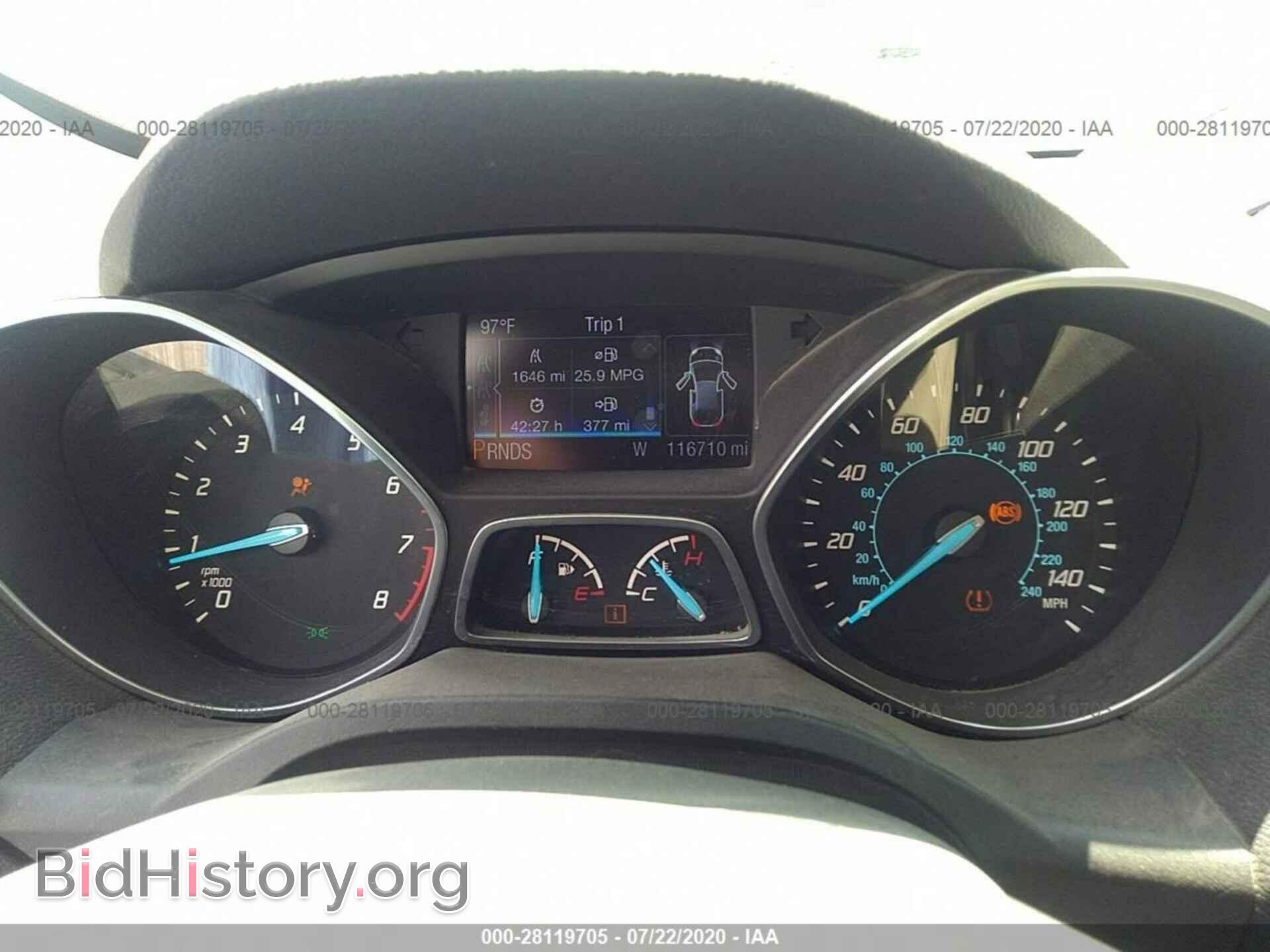 2014 FORD ESCAPE - VIN: 1FMCU0JX5EUB30056 - Фото 7