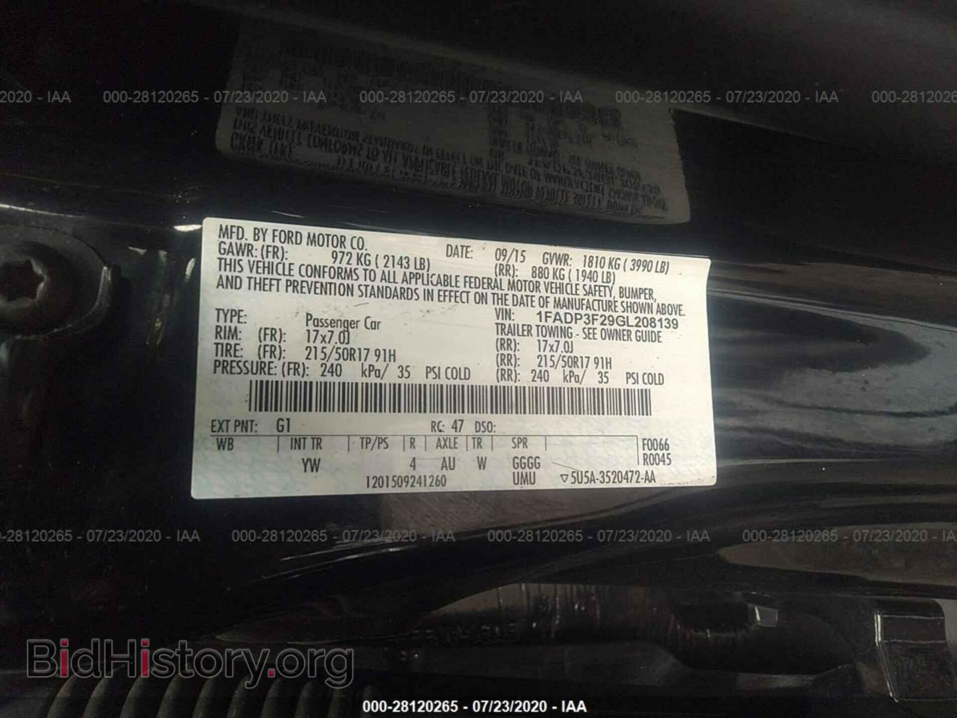 2016 FORD FOCUS - VIN: 1FADP3F29GL208139 - Photo 9