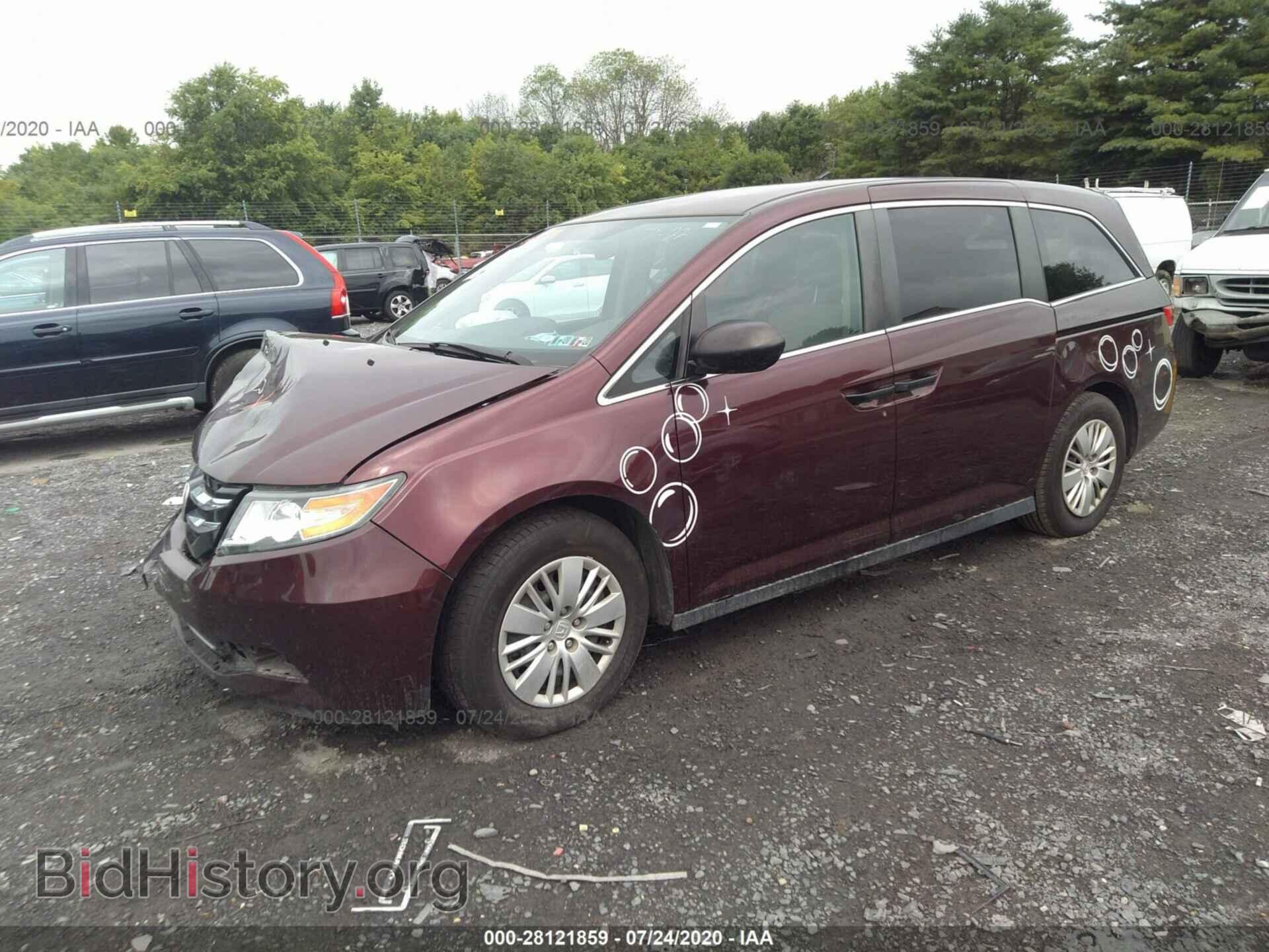 2015 HONDA ODYSSEY - VIN: 5FNRL5H25FB102163 - Фото 2