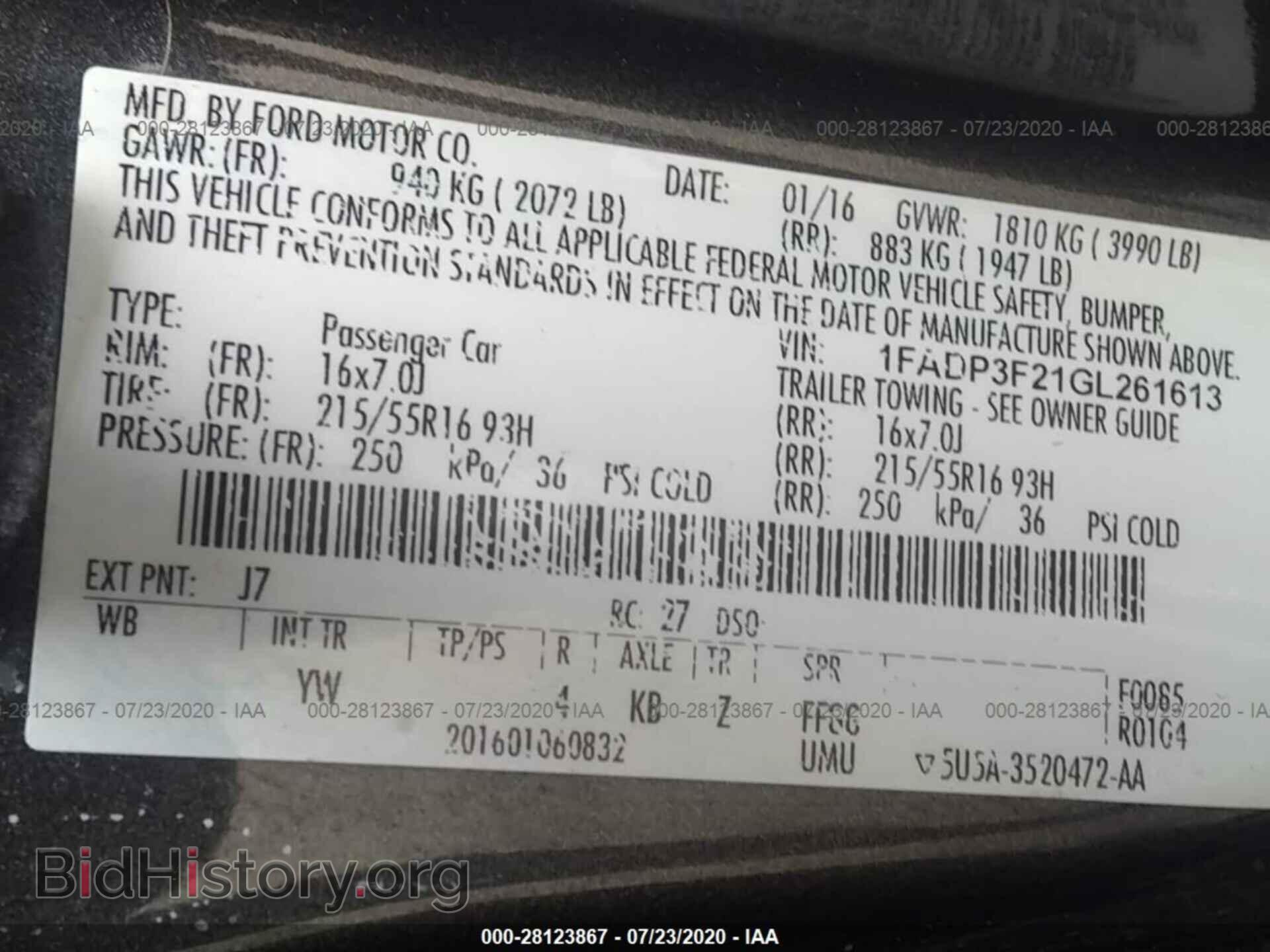 2016 FORD FOCUS - VIN: 1FADP3F21GL261613 - Photo 9