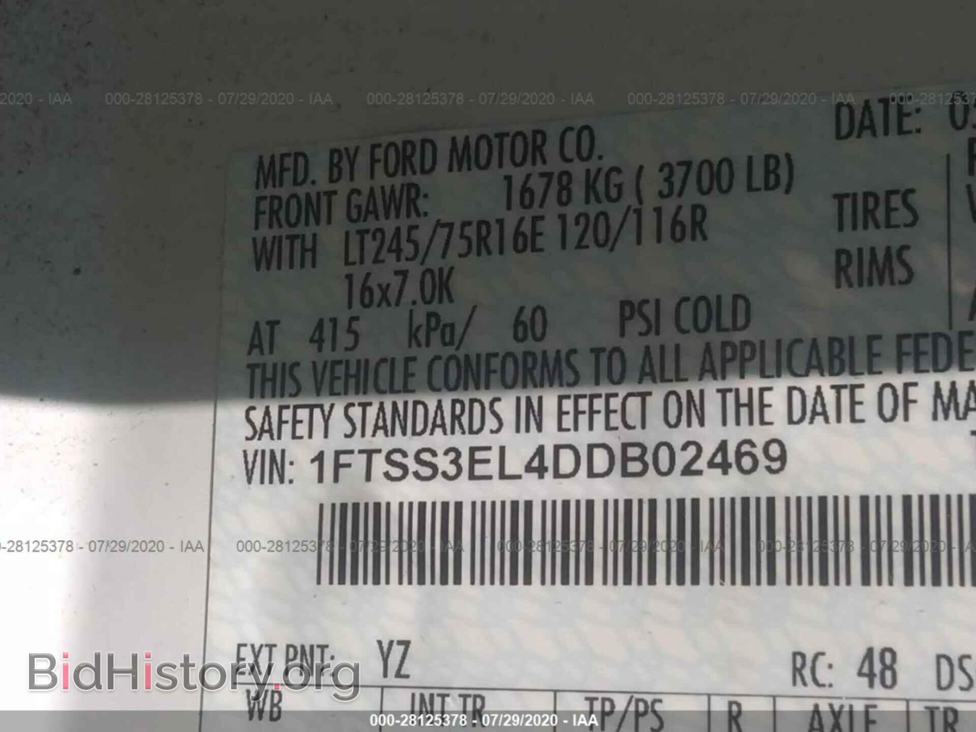 2013 FORD ECONOLINE CARGO VAN - VIN: 1FTSS3EL4DDB02469 - Photo 9