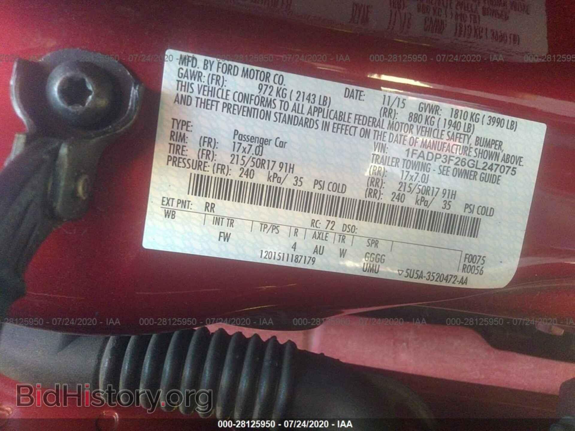 2016 FORD FOCUS - VIN: 1FADP3F26GL247075 - Photo 9