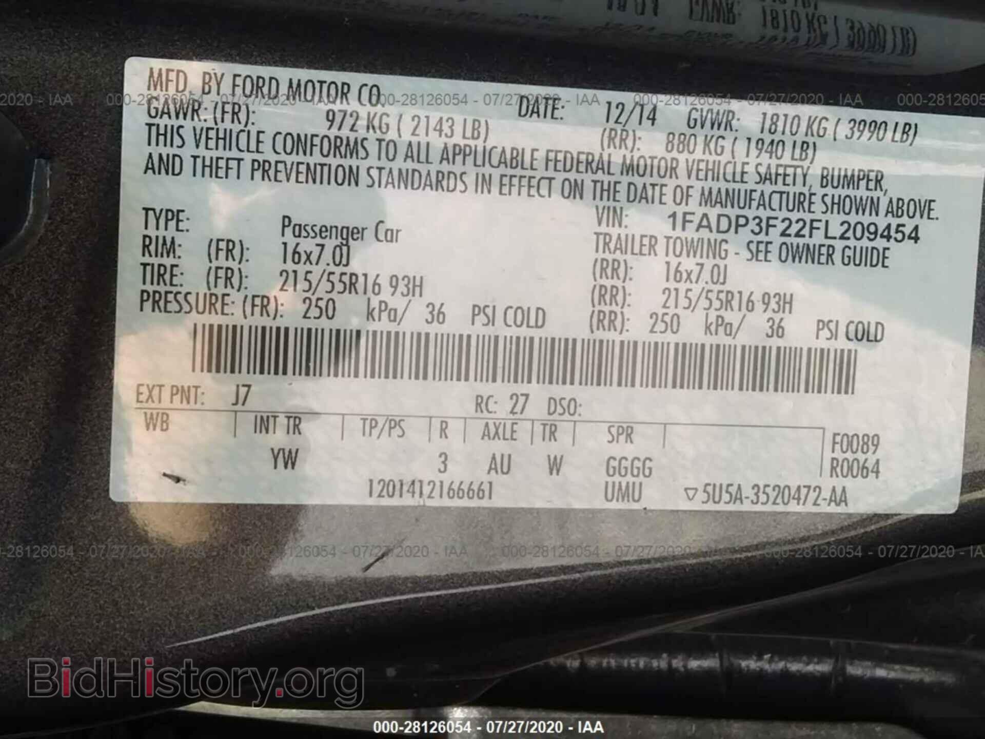 2015 FORD FOCUS - VIN: 1FADP3F22FL209454 - Photo 9