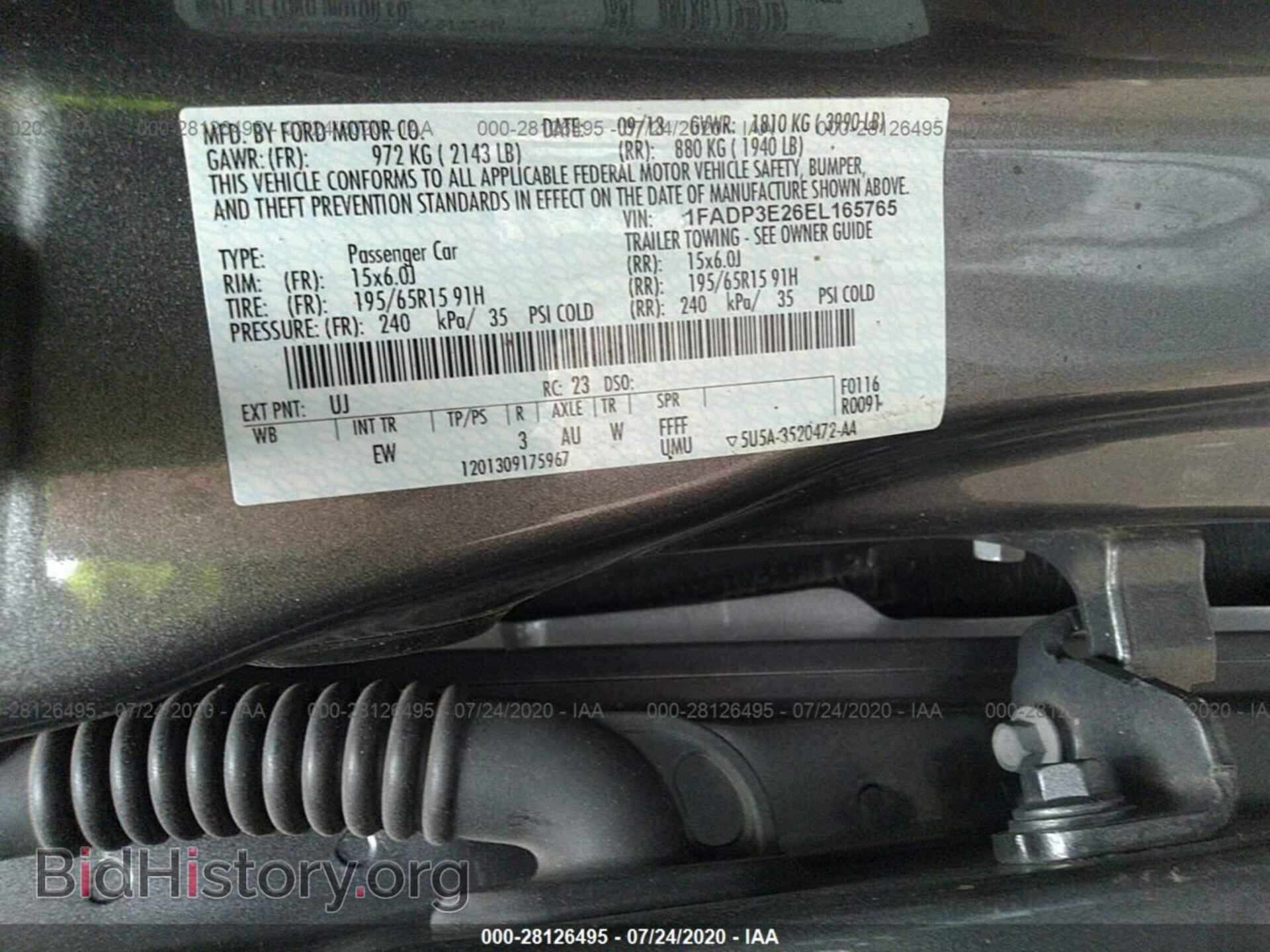 2014 FORD FOCUS - VIN: 1FADP3E26EL165765 - Фото 9