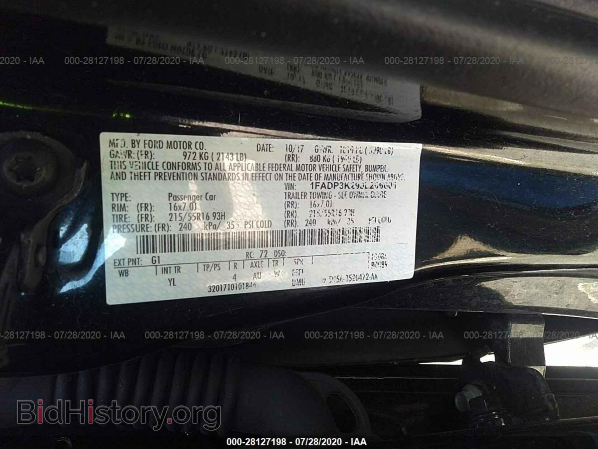 2018 FORD FOCUS - VIN: 1FADP3K29JL206601 - Фото 9