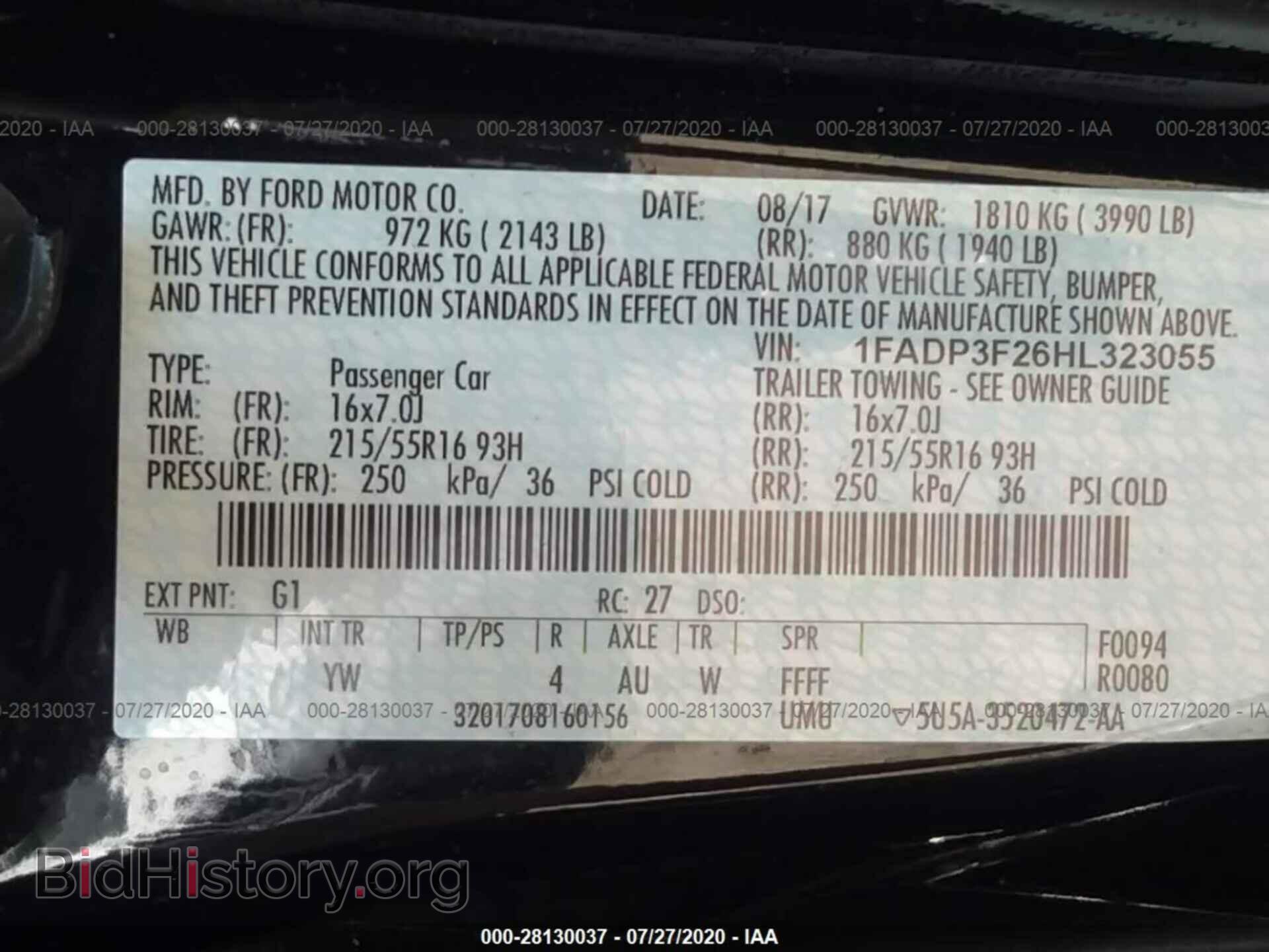 2017 FORD FOCUS - VIN: 1FADP3F26HL323055 - Photo 9