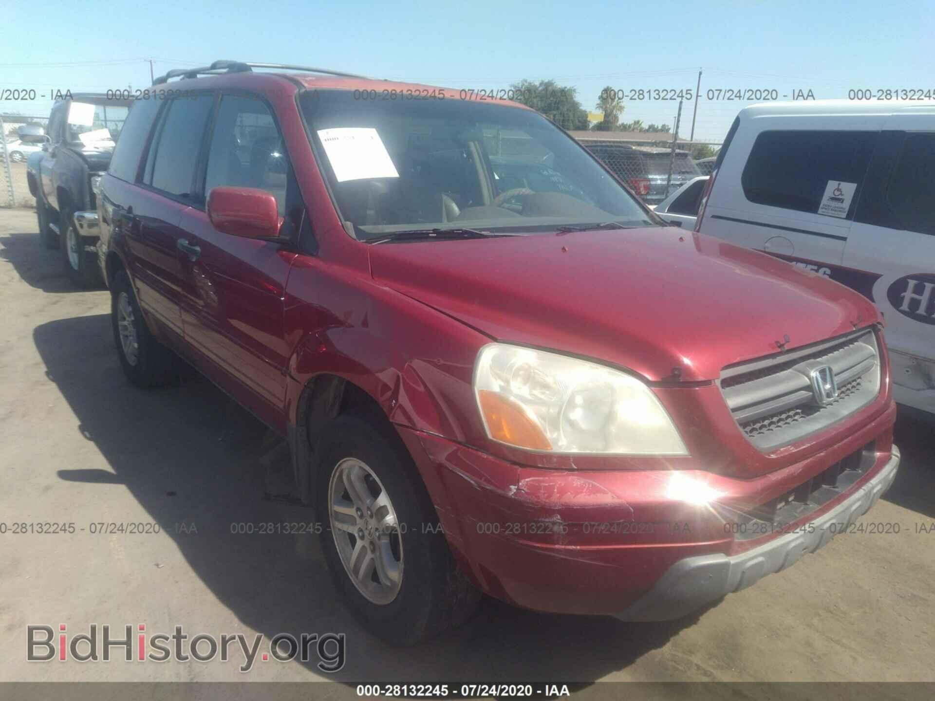 Photo 2HKYF18615H553587 - HONDA PILOT 2005
