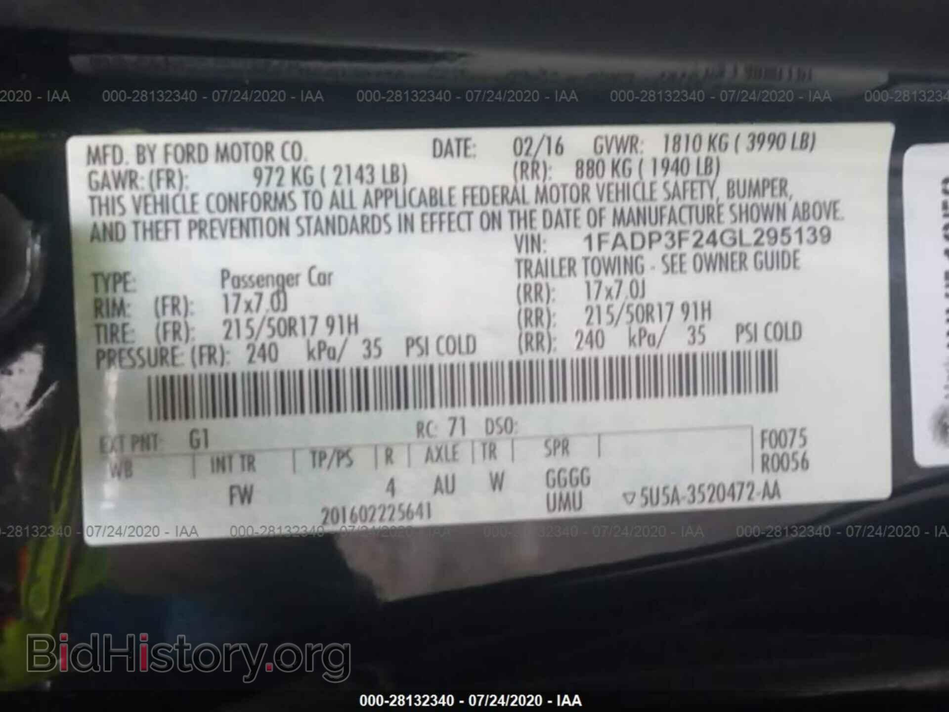2016 FORD FOCUS - VIN: 1FADP3F24GL295139 - Photo 9
