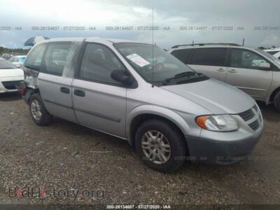 2007 Dodge CARAVAN SE, silver — VIN 1D4GP25R67B102076, IAAI
