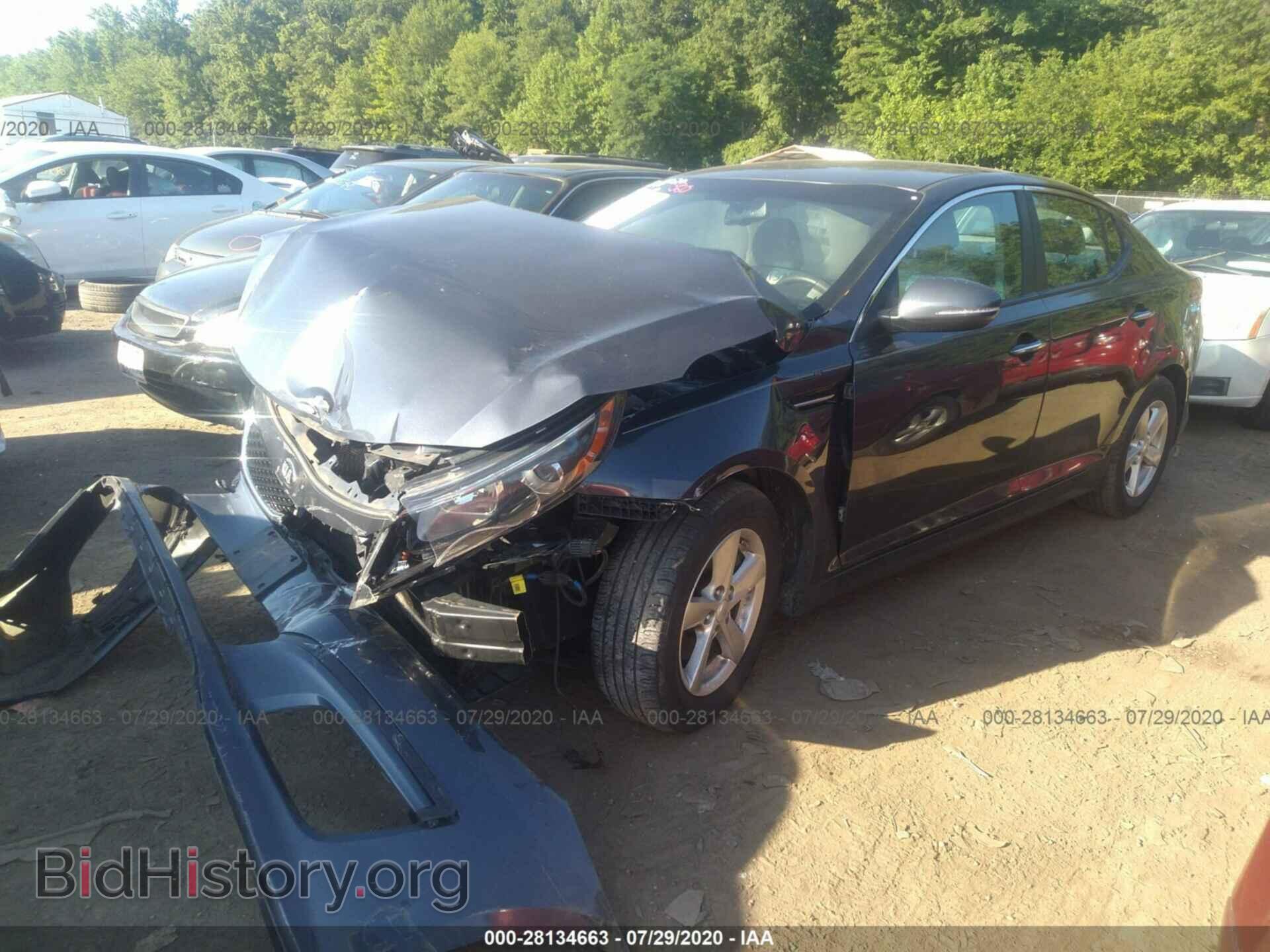 2015 KIA OPTIMA - VIN: KNAGM4A71F5557384 - Фото 2