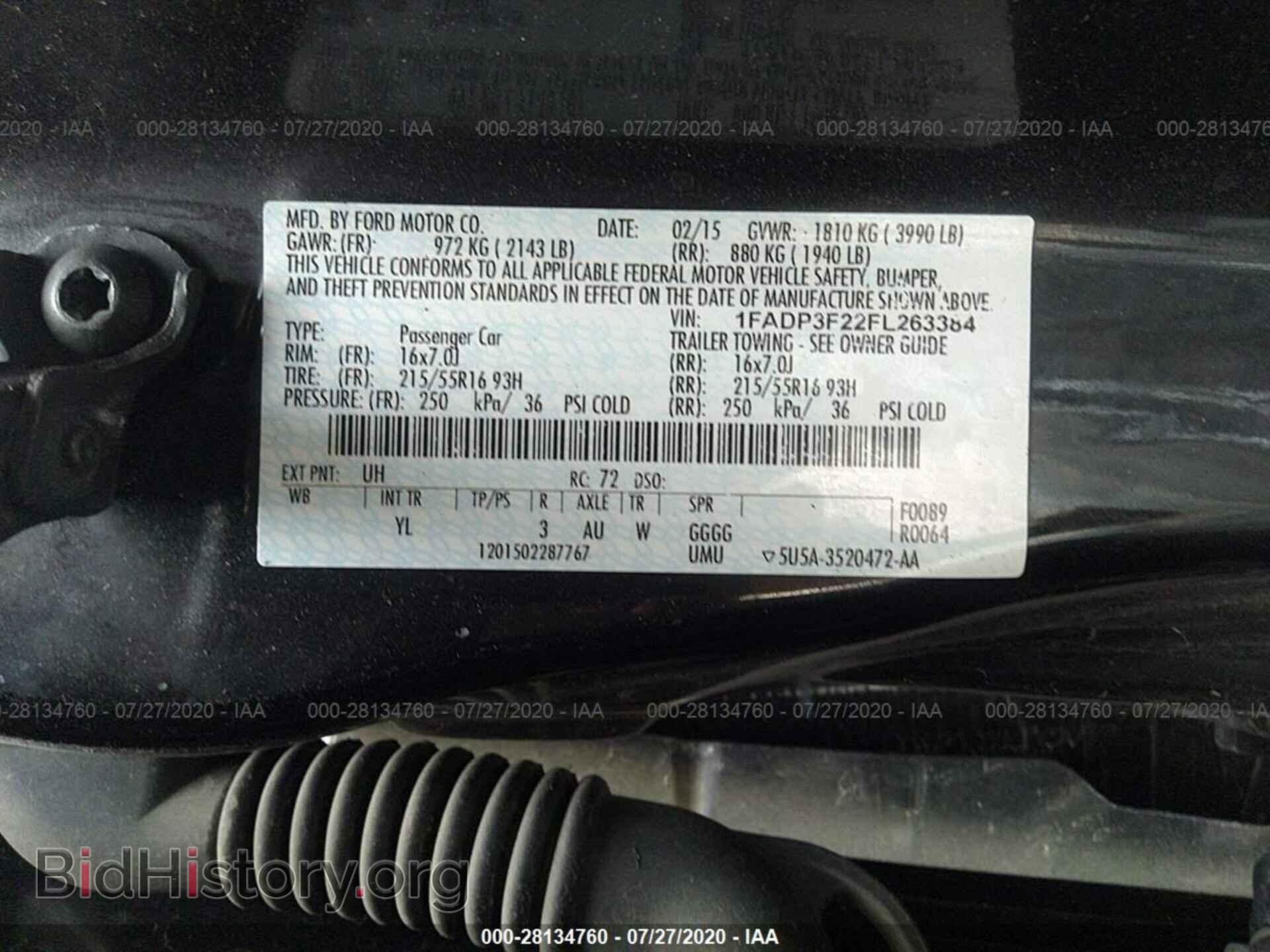 2015 FORD FOCUS - VIN: 1FADP3F22FL263384 - Photo 9