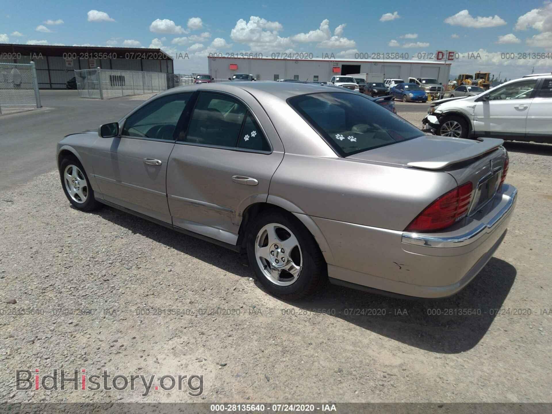 2001 LINCOLN LS - VIN: 1LNHM86SX1Y638821 - Фото 3