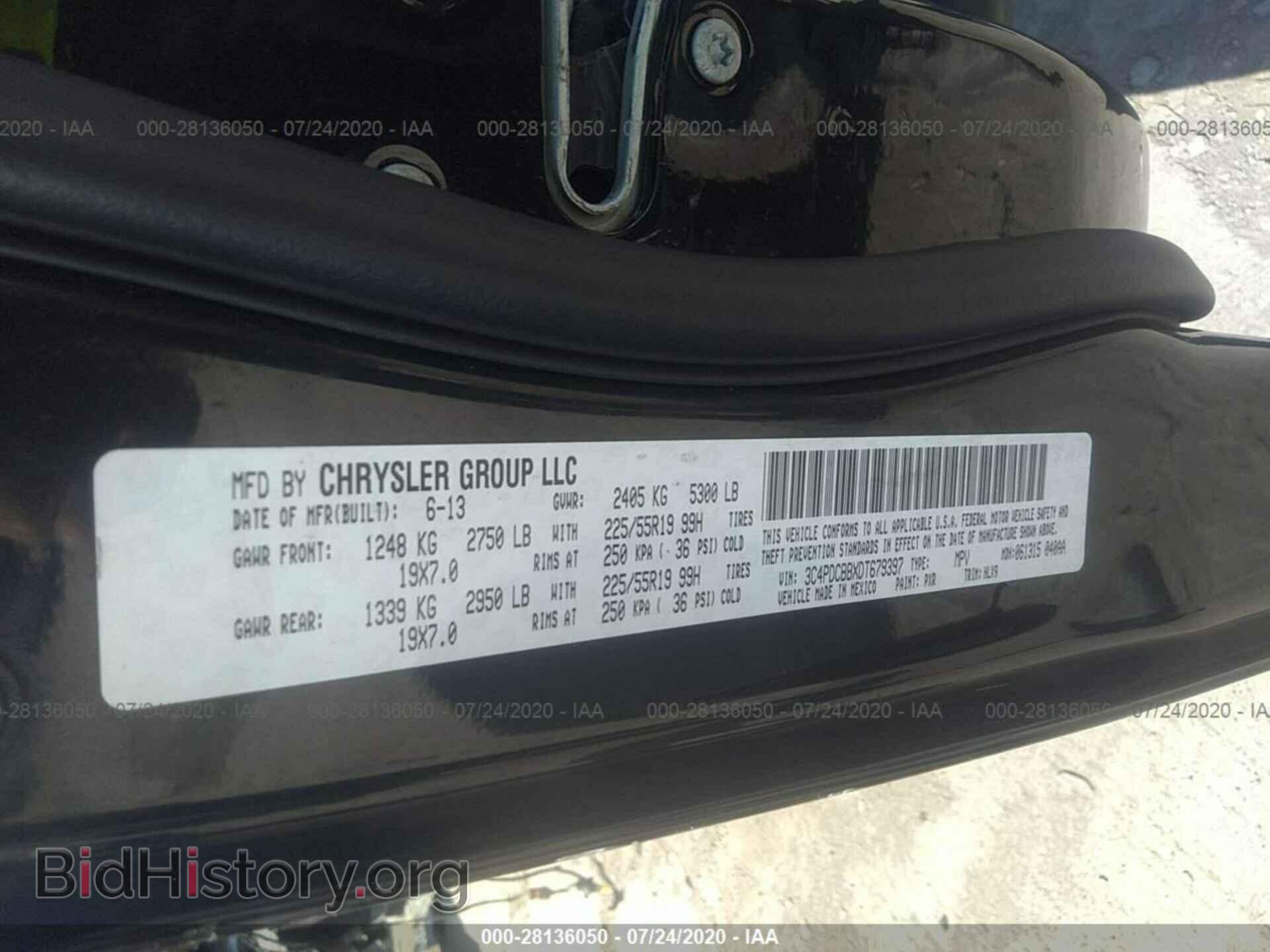 2013 DODGE JOURNEY - VIN: 3C4PDCBBXDT679397 - Фото 9