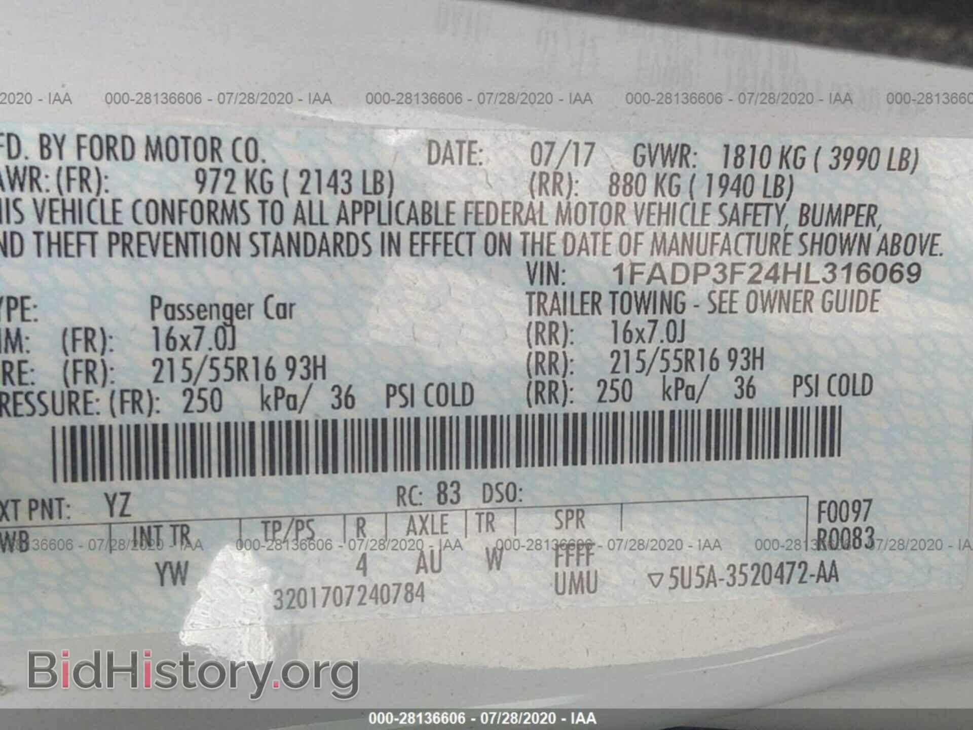 2017 FORD FOCUS - VIN: 1FADP3F24HL316069 - Photo 9
