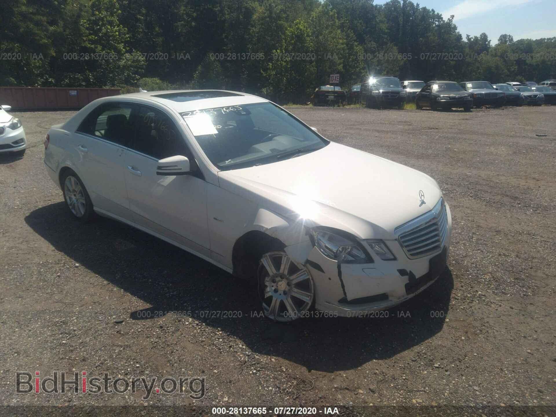 Photo WDDHF5KB6CA601429 - MERCEDES-BENZ E-CLASS 2012