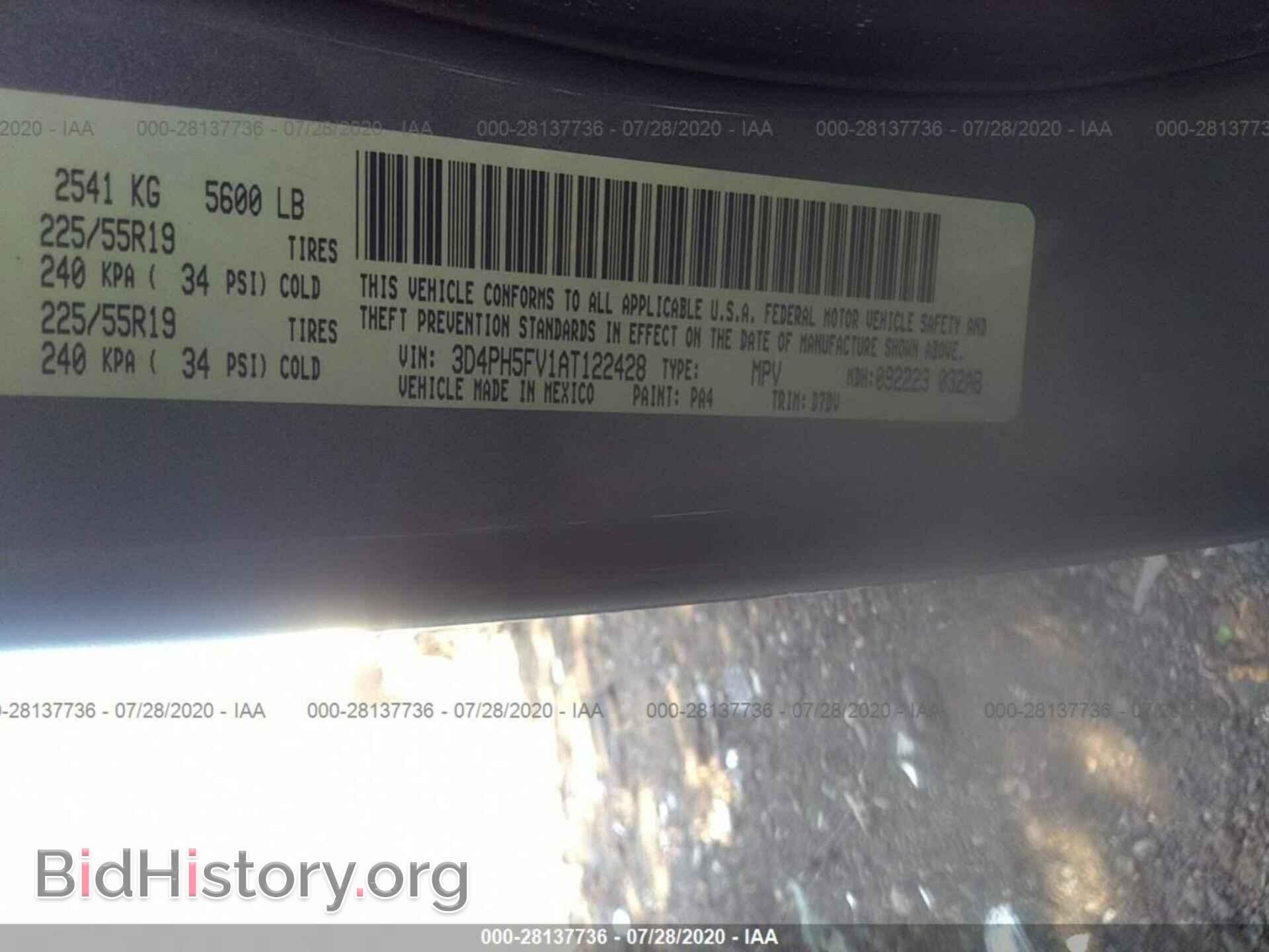 2010 DODGE JOURNEY - VIN: 3D4PH5FV1AT122428 - Фото 9