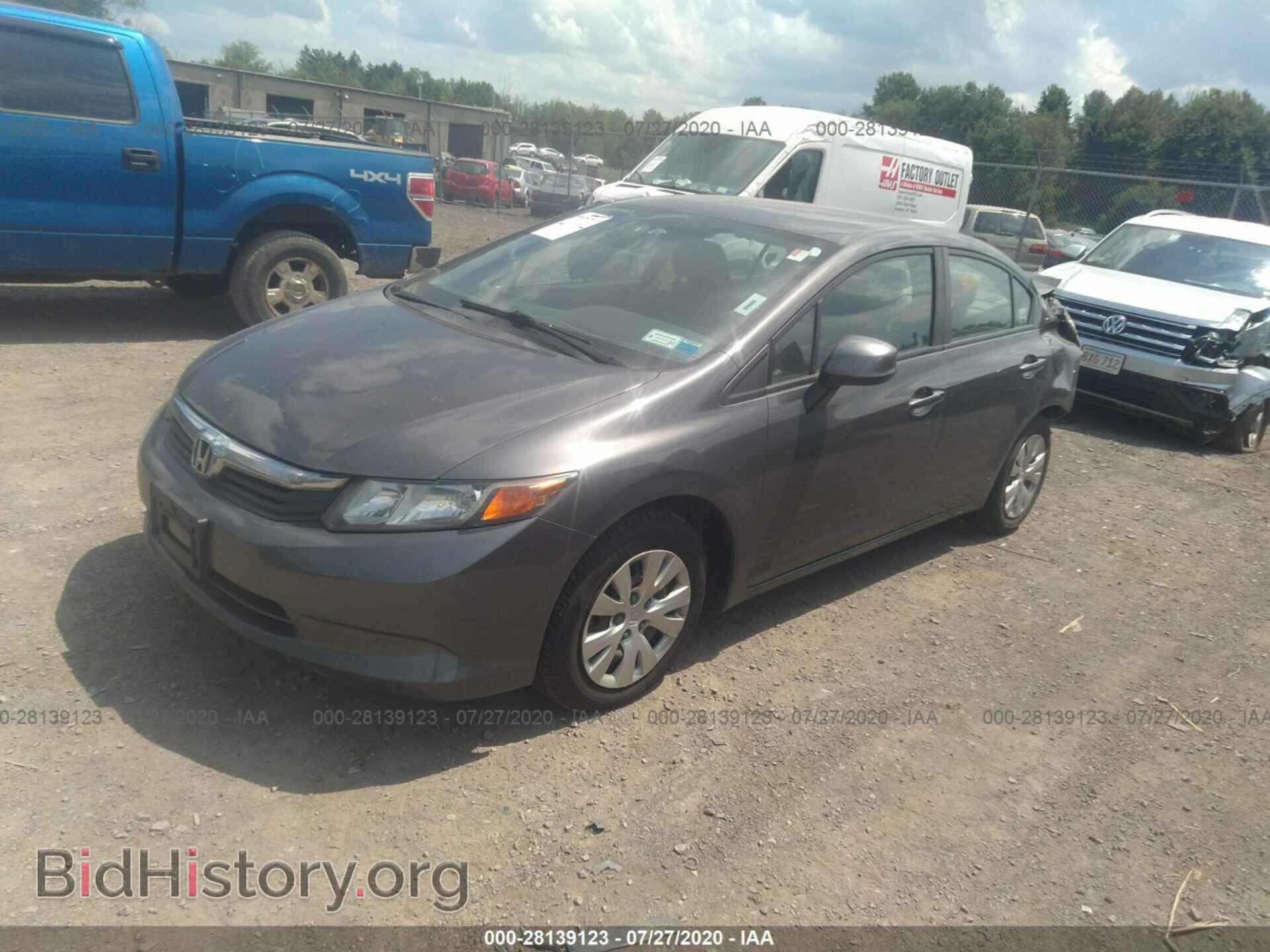 2012 HONDA CIVIC SDN - VIN: 2HGFB2F57CH591237 - Фото 2
