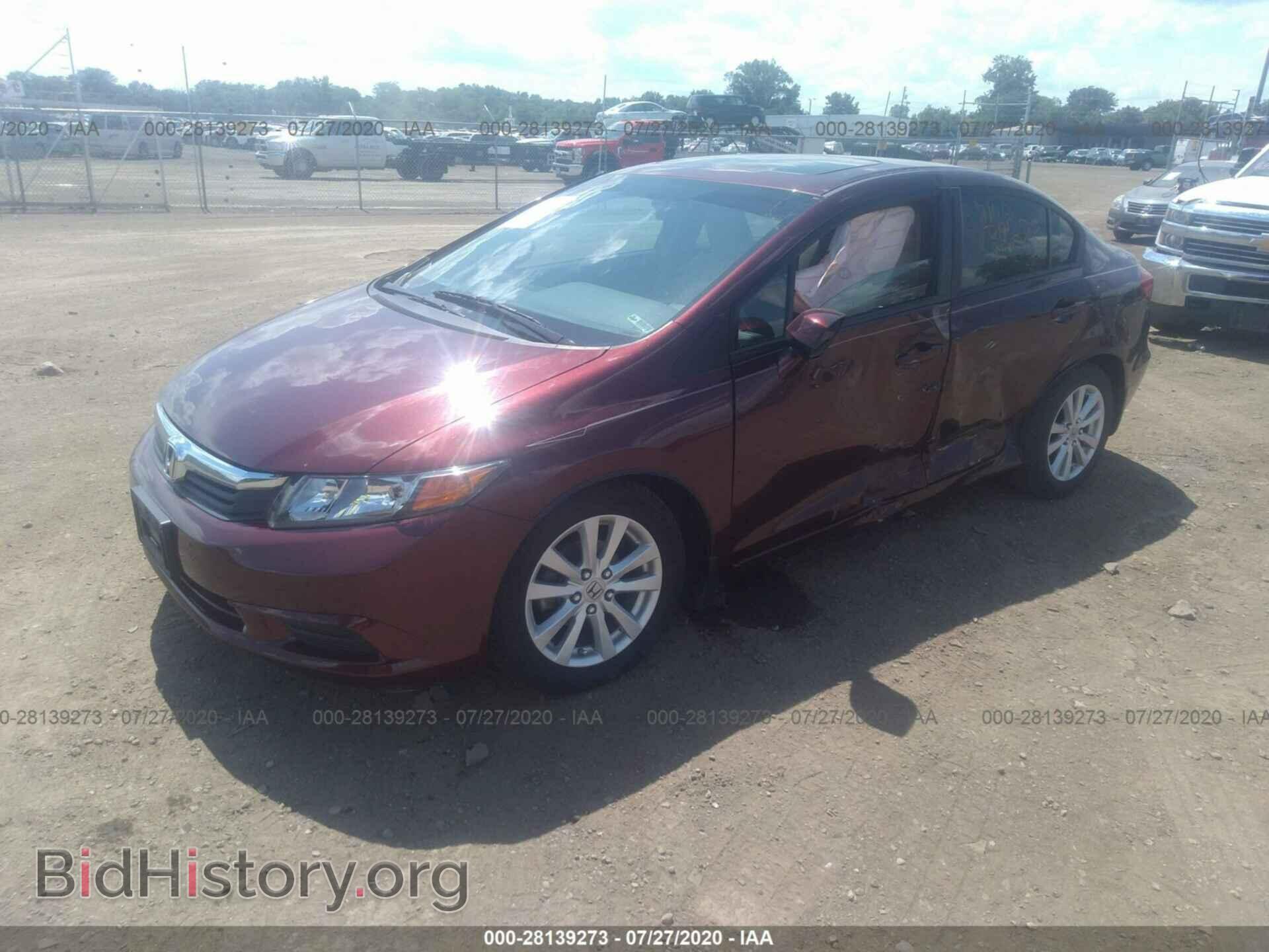 2012 HONDA CIVIC SDN - VIN: 19XFB2F87CE042478 - Фото 2