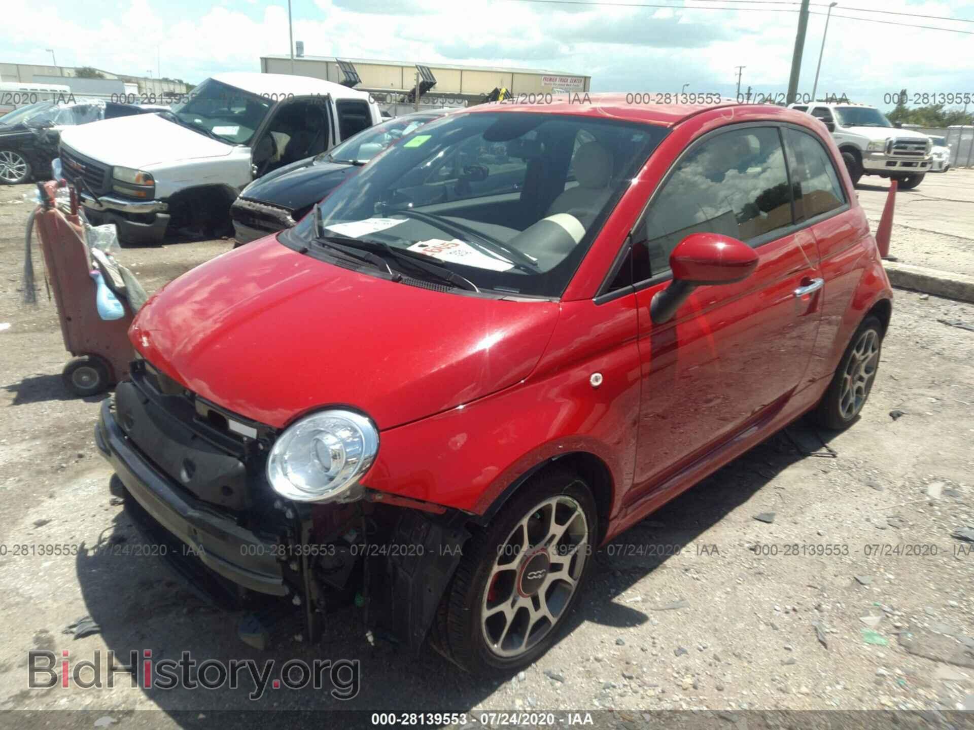2015 FIAT 500 - VIN: 3C3CFFBR8FT624736 - Фото 2
