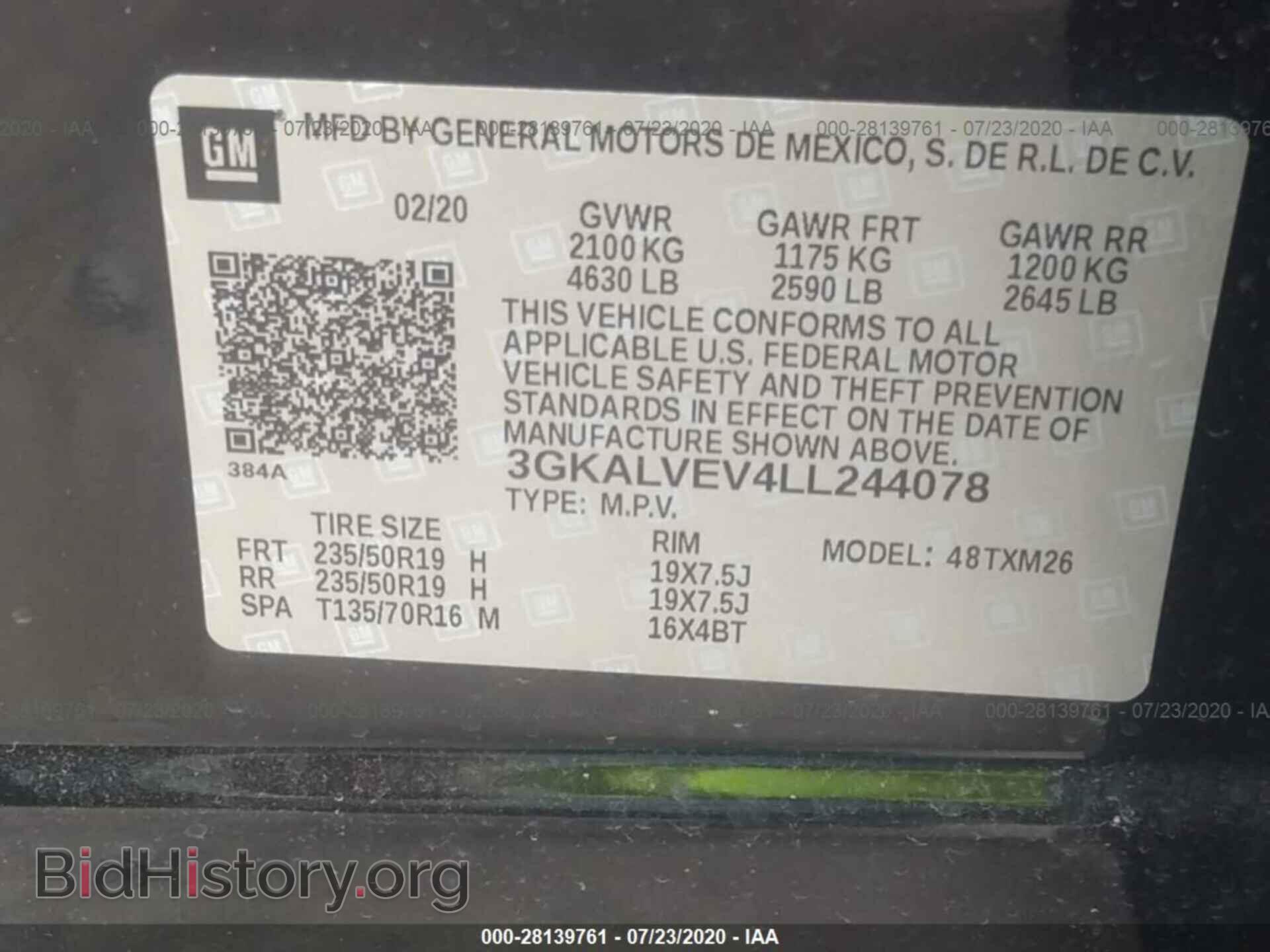 2020 GMC TERRAIN - VIN: 3GKALVEV4LL244078 - Photo 9
