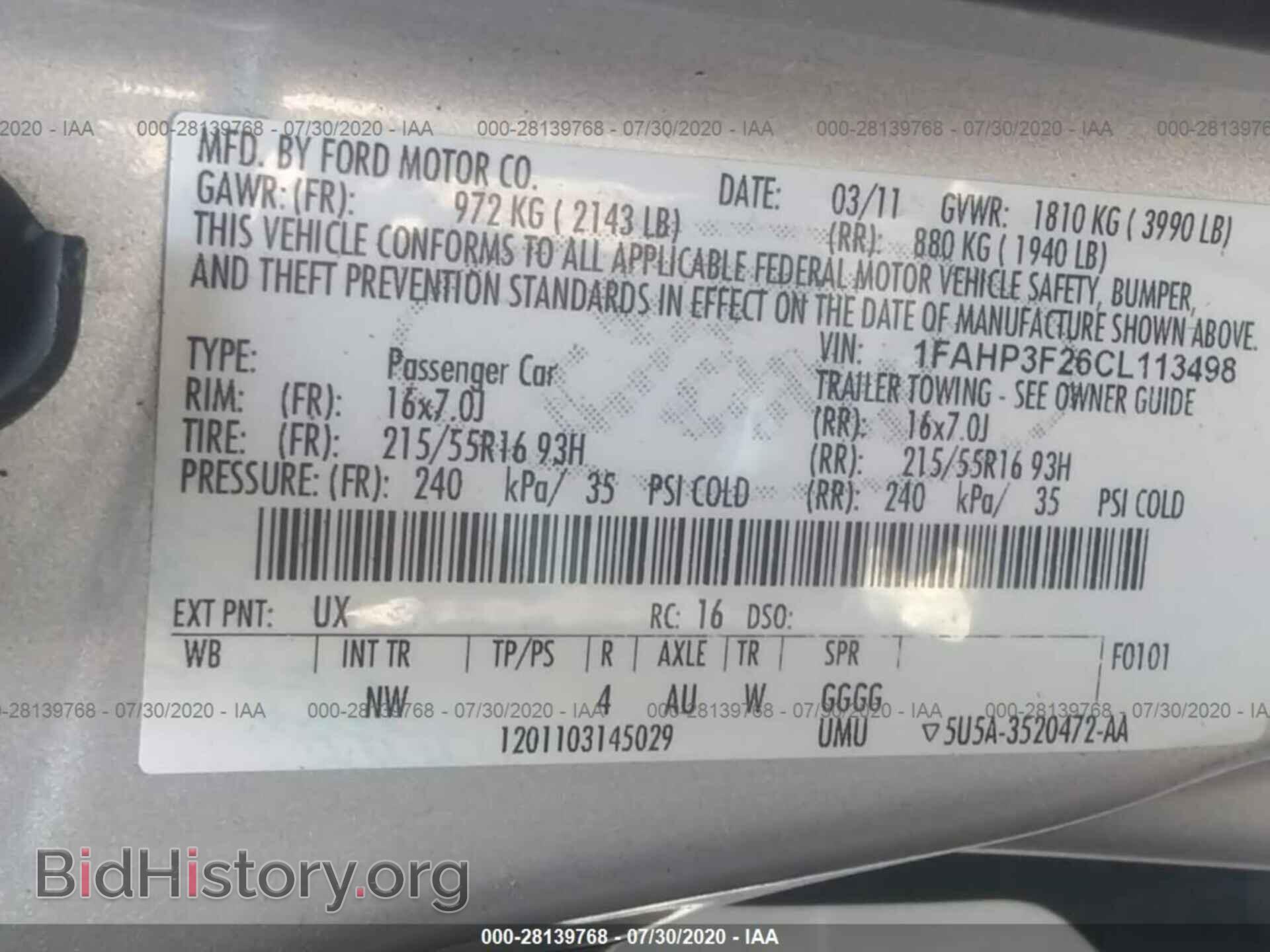 2012 FORD FOCUS - VIN: 1FAHP3F26CL113498 - Photo 9