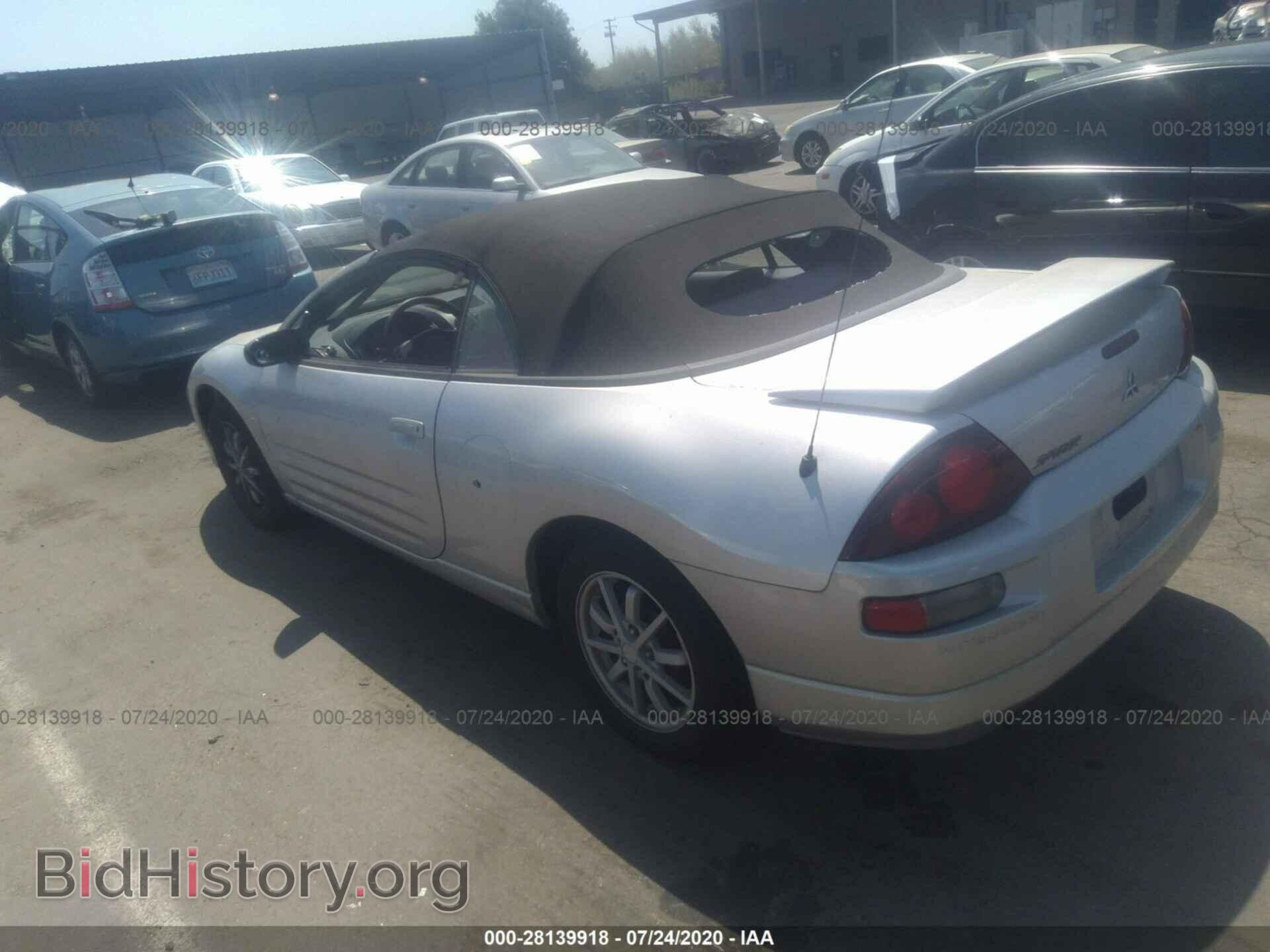 2002 MITSUBISHI ECLIPSE - VIN: 4A3AE45G22E073697 - Фото 3