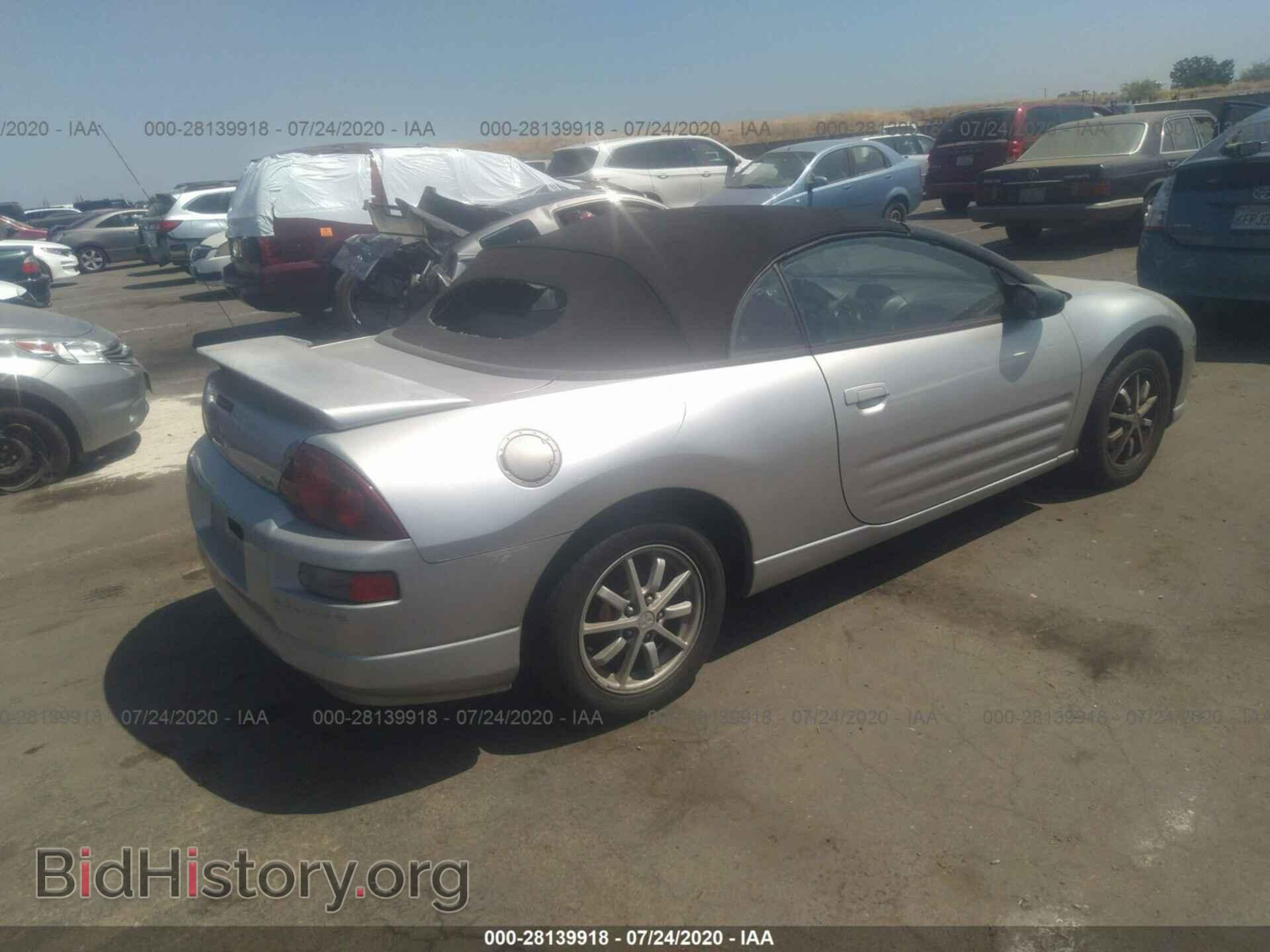 2002 MITSUBISHI ECLIPSE - VIN: 4A3AE45G22E073697 - Фото 4
