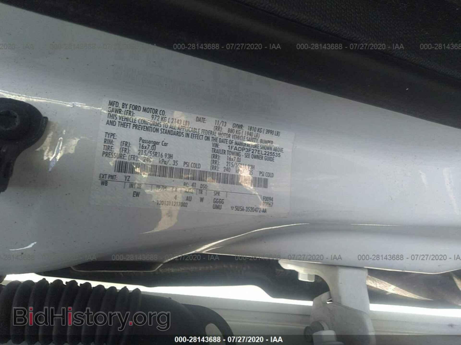 2014 FORD FOCUS - VIN: 1FADP3F27EL225535 - Фото 9