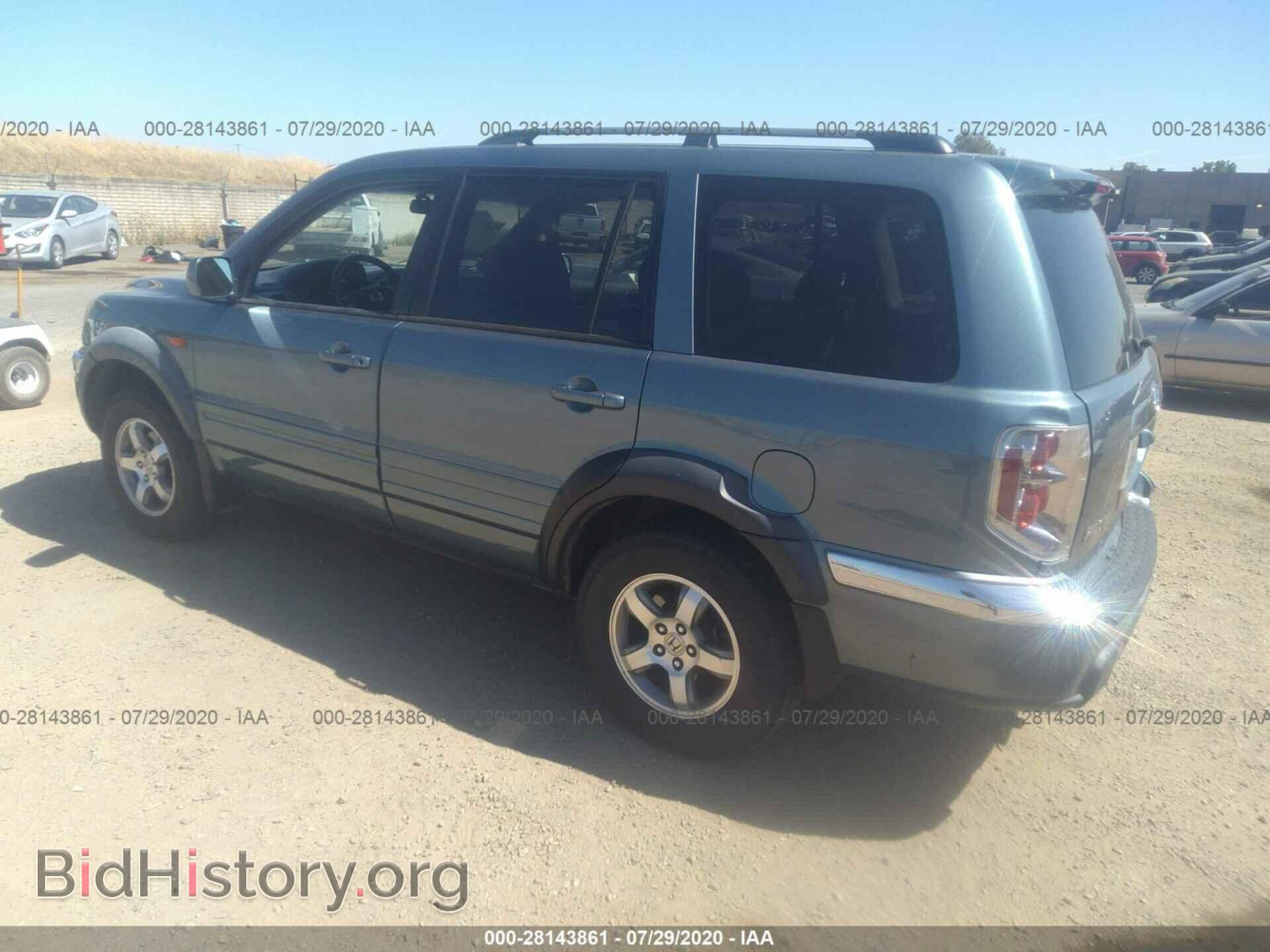 2006 HONDA PILOT - VIN: 2HKYF18746H525910 - Фото 3