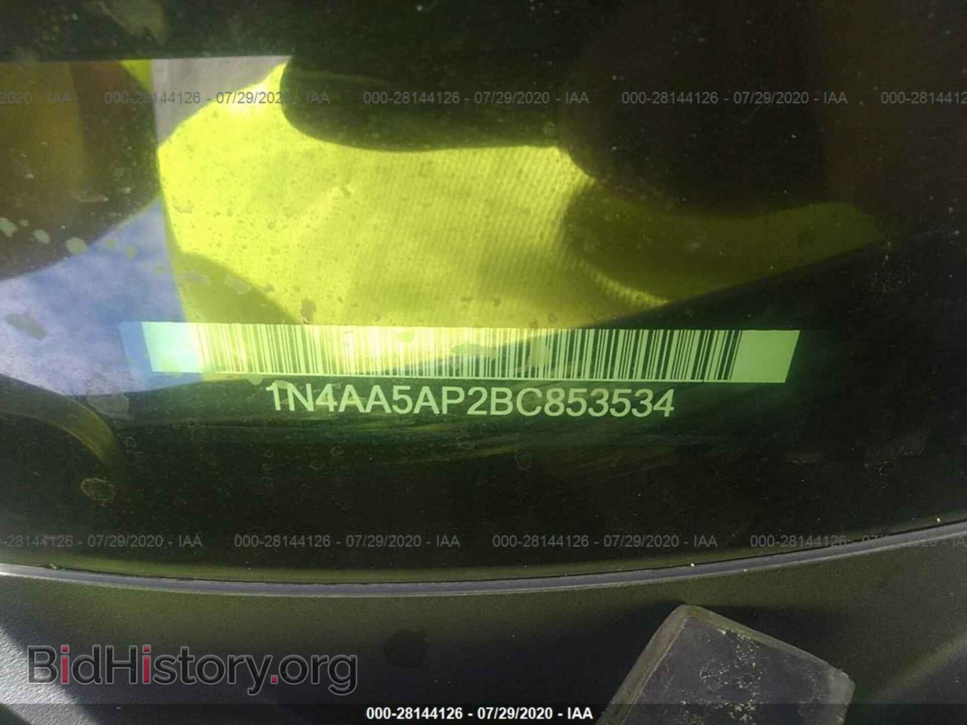 2011 NISSAN MAXIMA - VIN: 1N4AA5AP2BC853534 - Фото 9