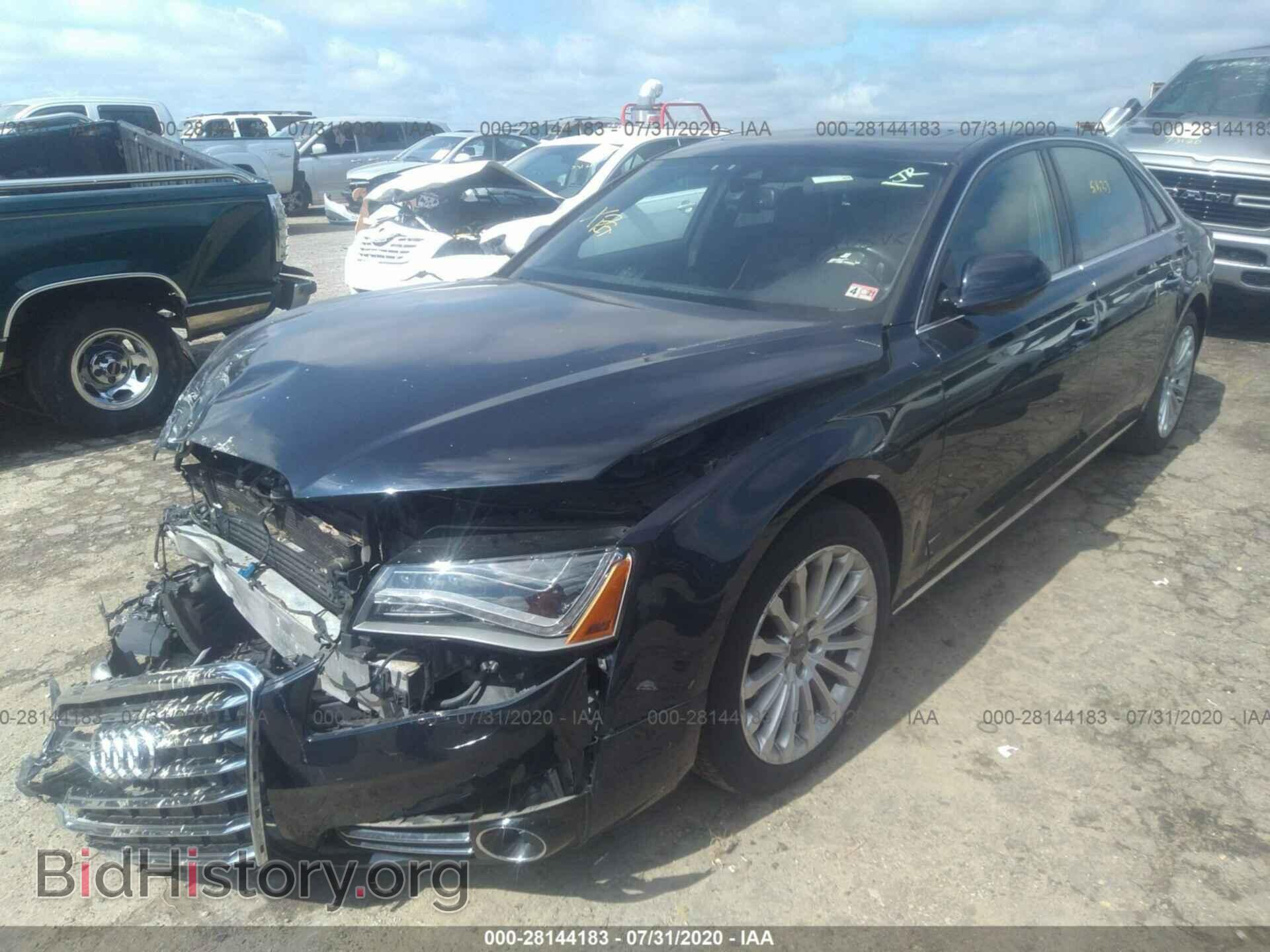 2013 AUDI A8 L - VIN: WAUR2AFD0DN027027 - Фото 2
