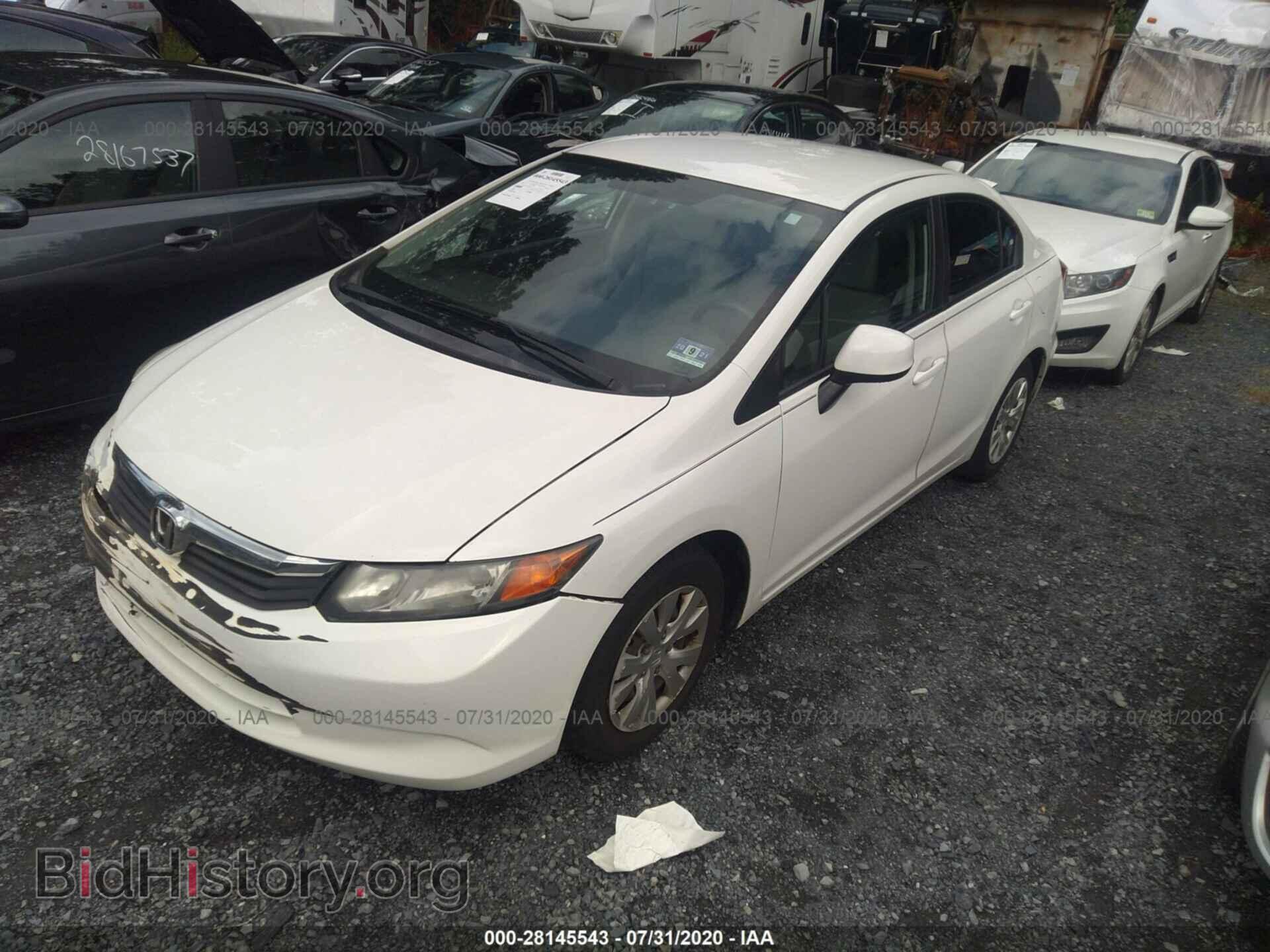 2012 HONDA CIVIC SDN - VIN: 2HGFB2F56CH604494 - Фото 2