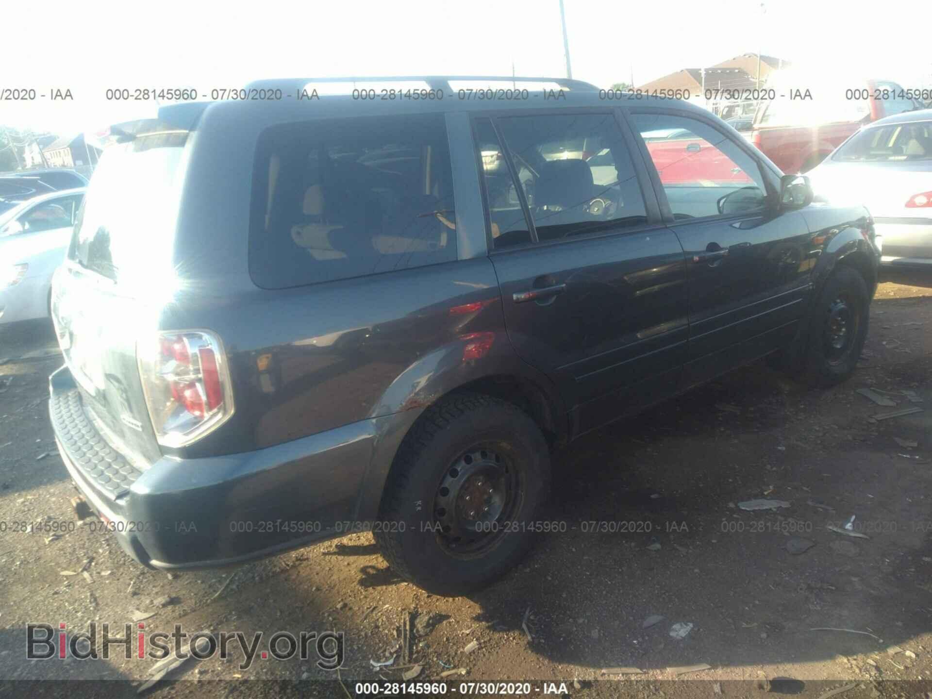 2006 HONDA PILOT - VIN: 2HKYF18436H511986 - Фото 4