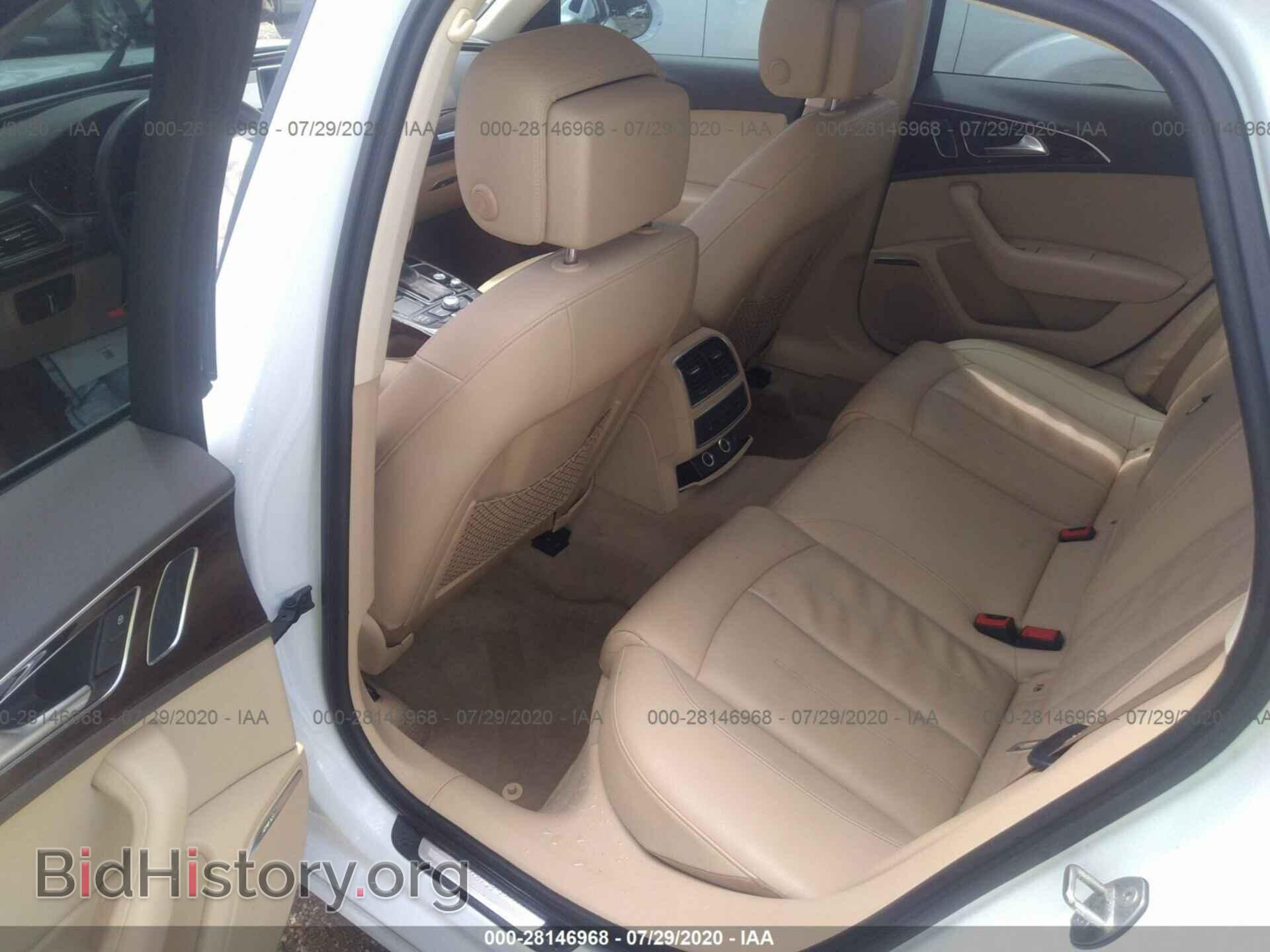 2013 AUDI A6 - VIN: WAUGGAFC0DN137091 - Фото 8