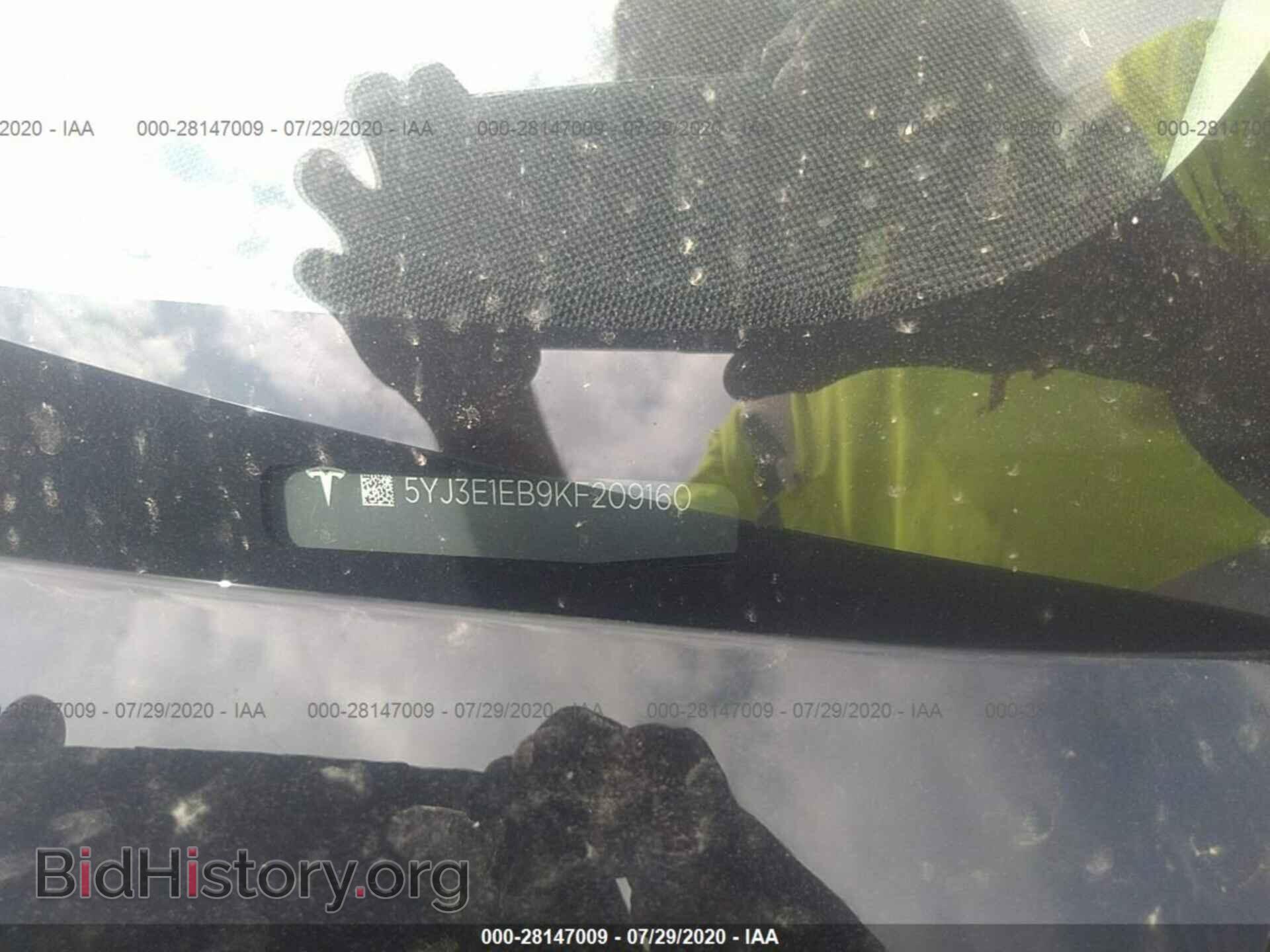 2019 TESLA MODEL 3 - VIN: 5YJ3E1EB9KF209160 - Photo 9