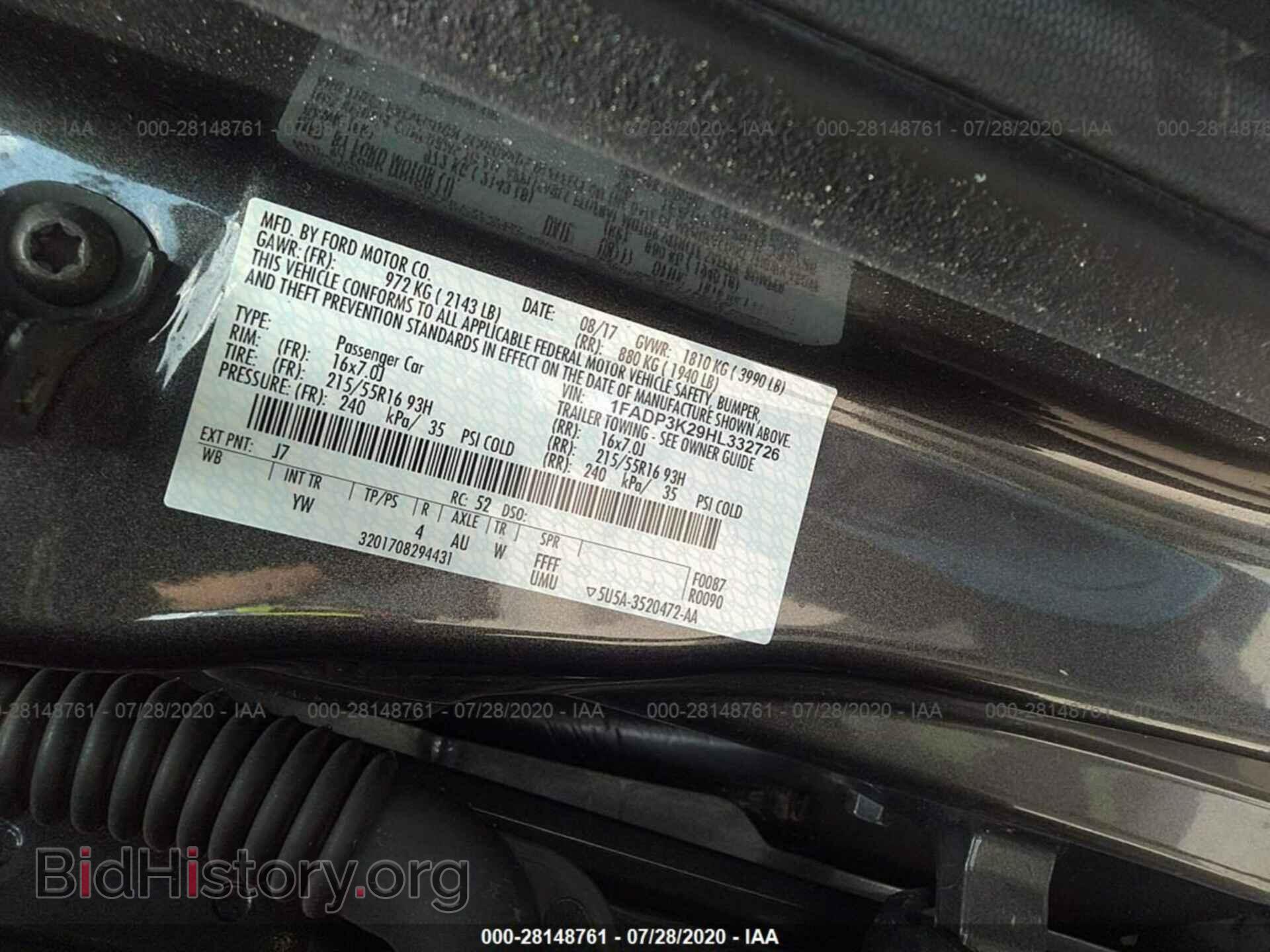2017 FORD FOCUS - VIN: 1FADP3K29HL332726 - Photo 9