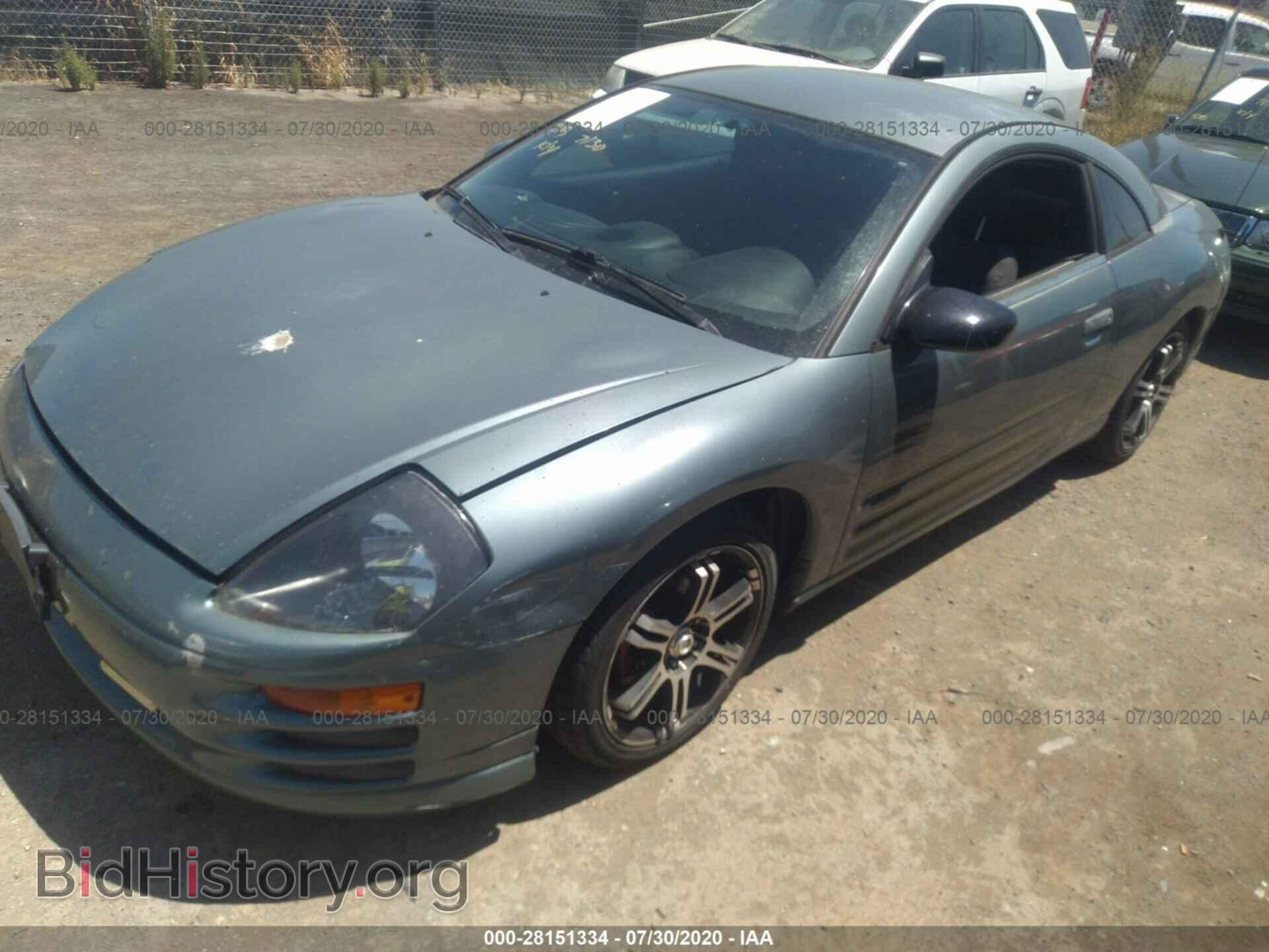 2001 MITSUBISHI ECLIPSE - VIN: 4A3AC34G11E148647 - Фото 2