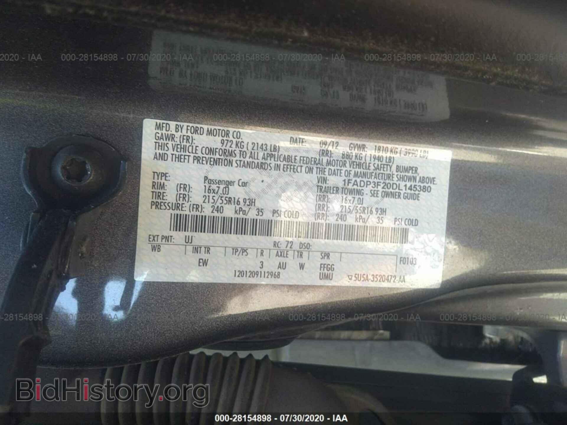 2013 FORD FOCUS - VIN: 1FADP3F20DL145380 - Photo 9