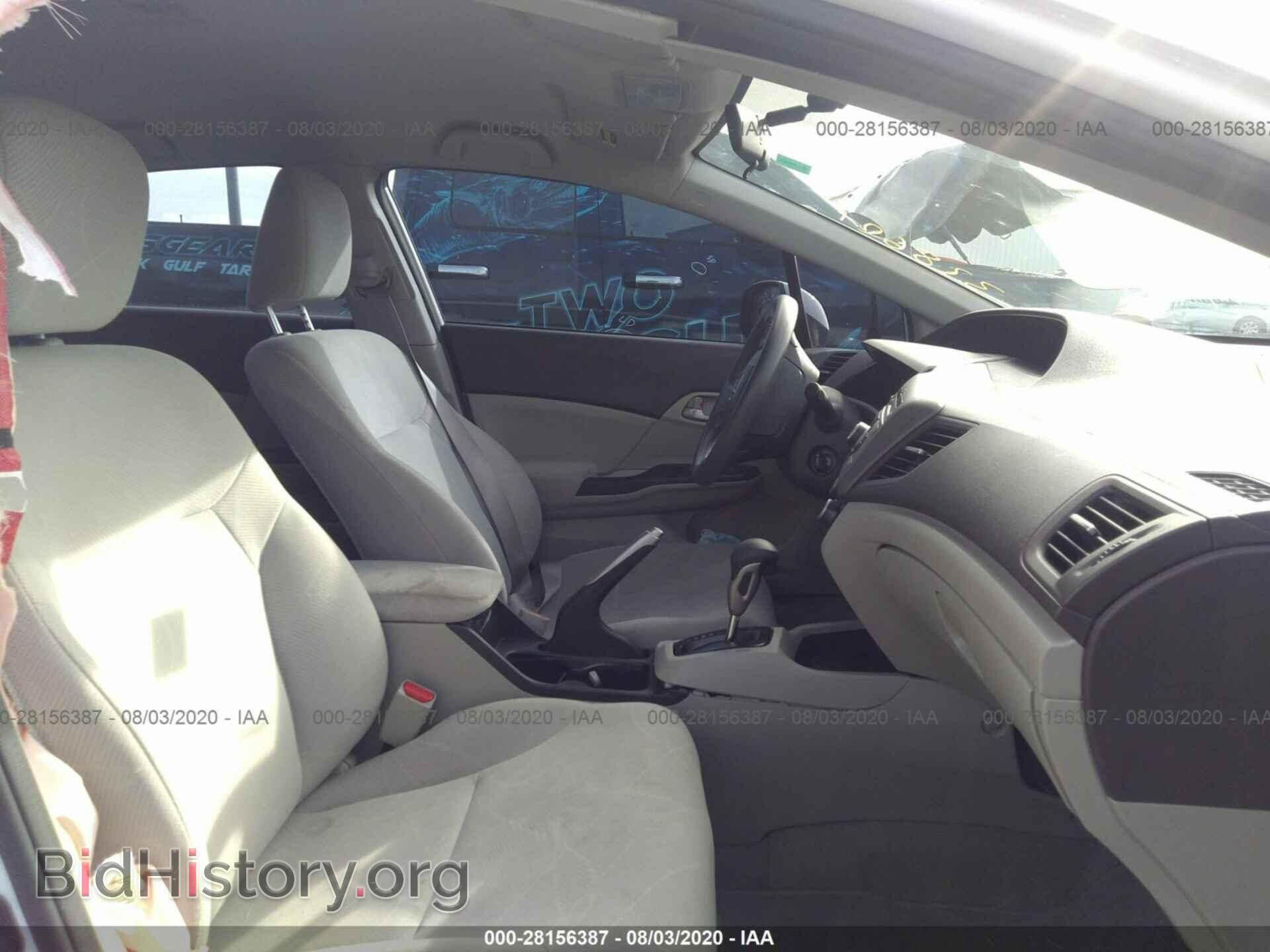 2012 HONDA CIVIC SDN - VIN: 2HGFB2F53CH328601 - Фото 5