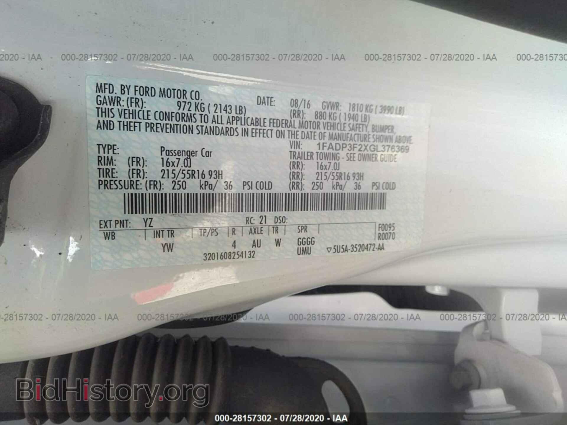 2016 FORD FOCUS - VIN: 1FADP3F2XGL376369 - Photo 9