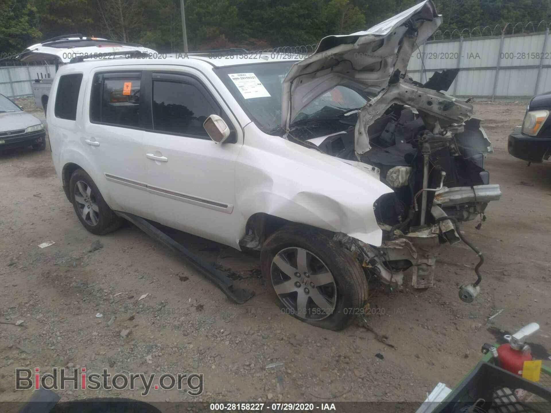 Photo 5FNYF3H91CB030345 - HONDA PILOT 2012